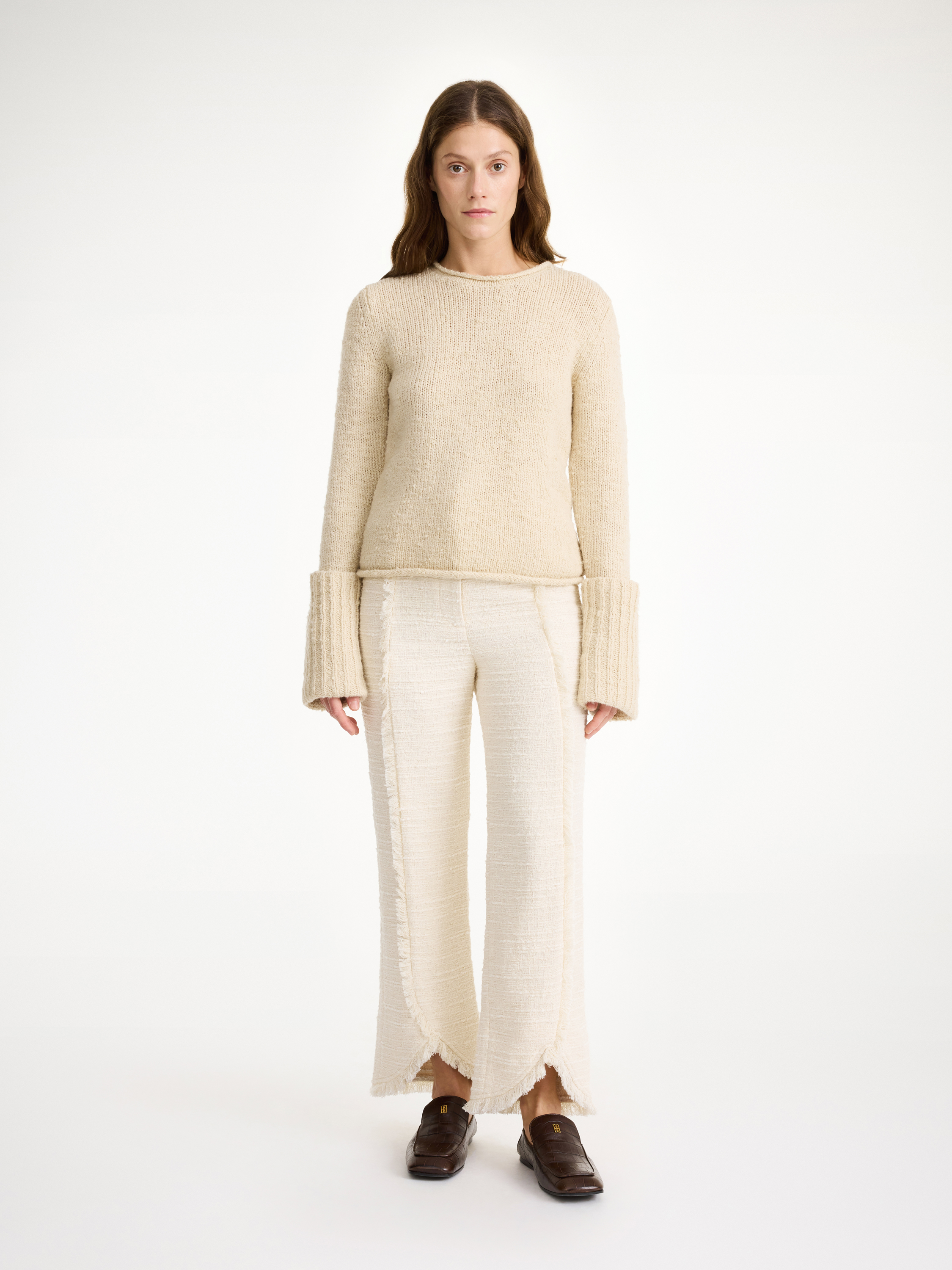 By Malene Birger Nadihas High-waist Trousers In Soft White