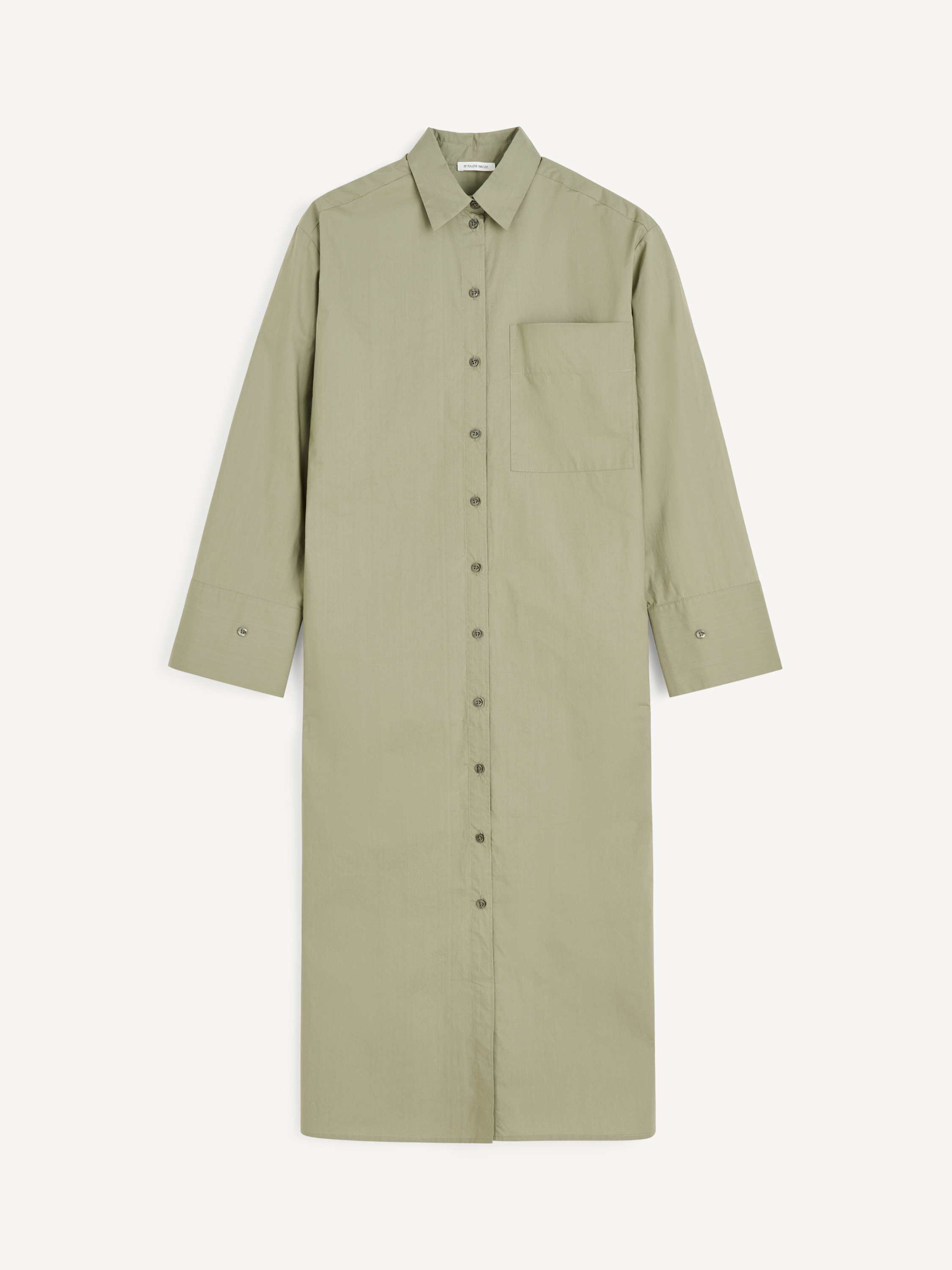By Malene Birger Women's Deep Lichen Green Perroti Organic Cotton Maxi Dress Size 40
