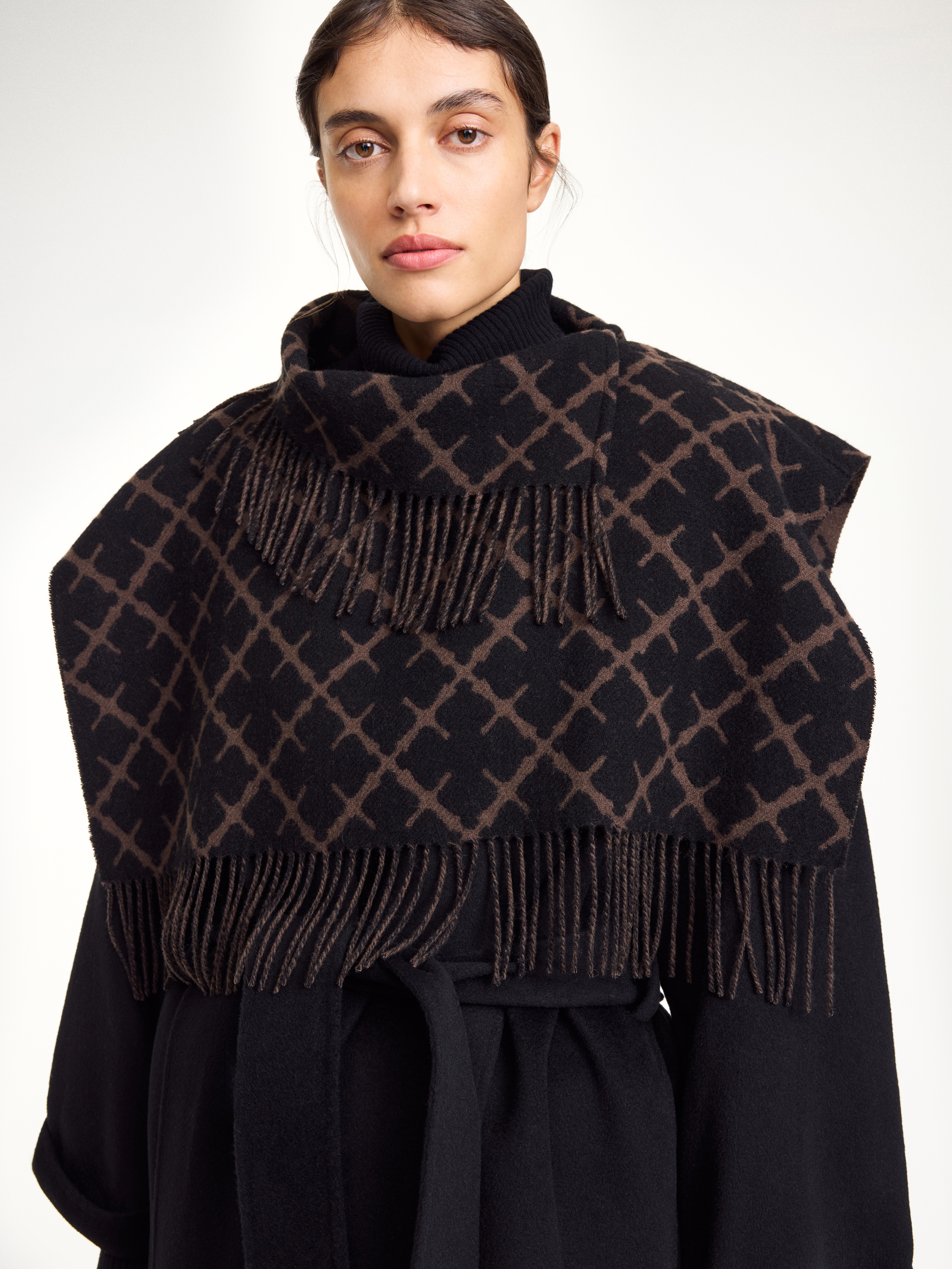 By Malene Birger Turtlos Wool Bib In Brown
