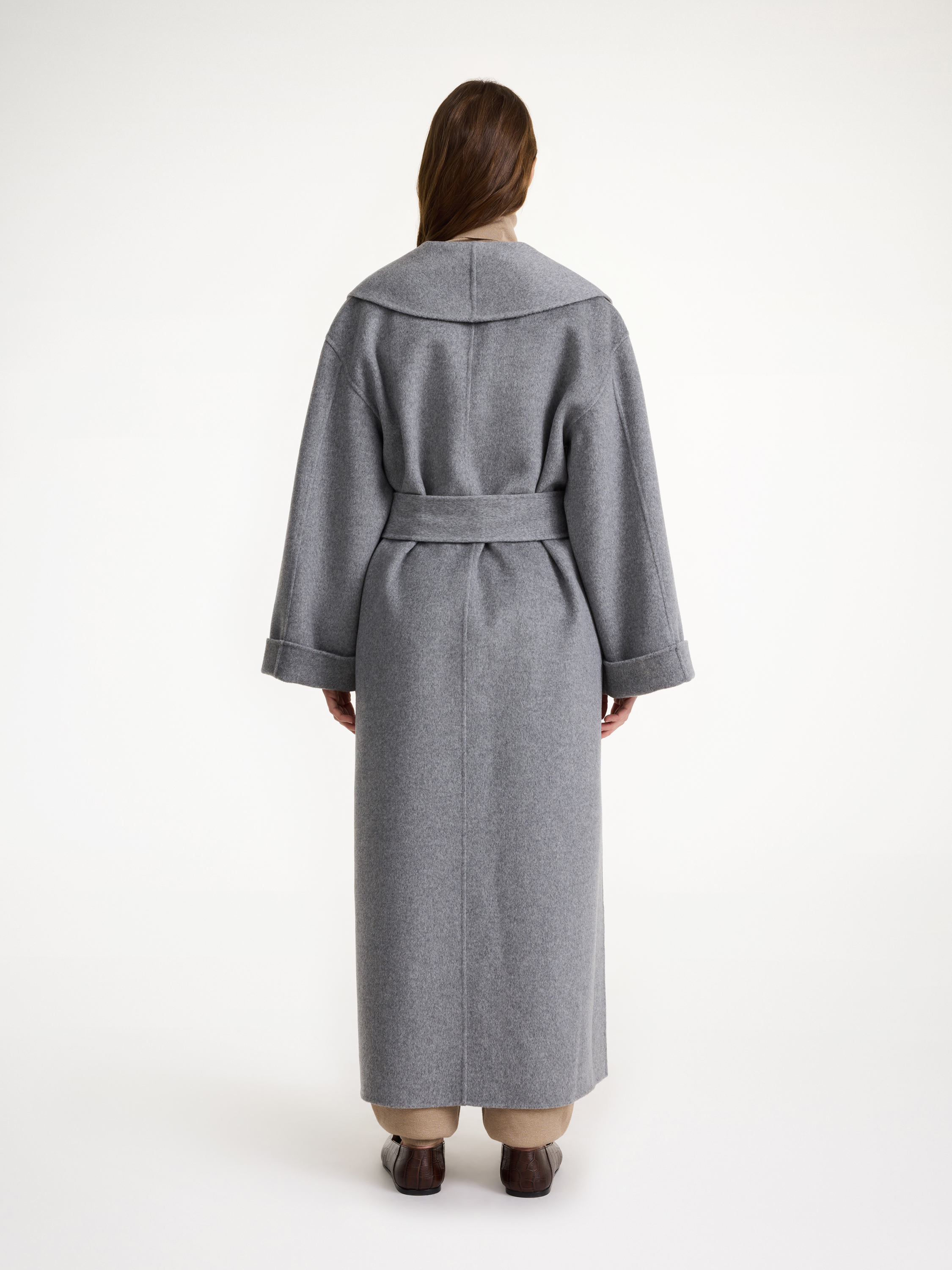 By Malene Birger Trullem Wool Coat In Grey Melange
