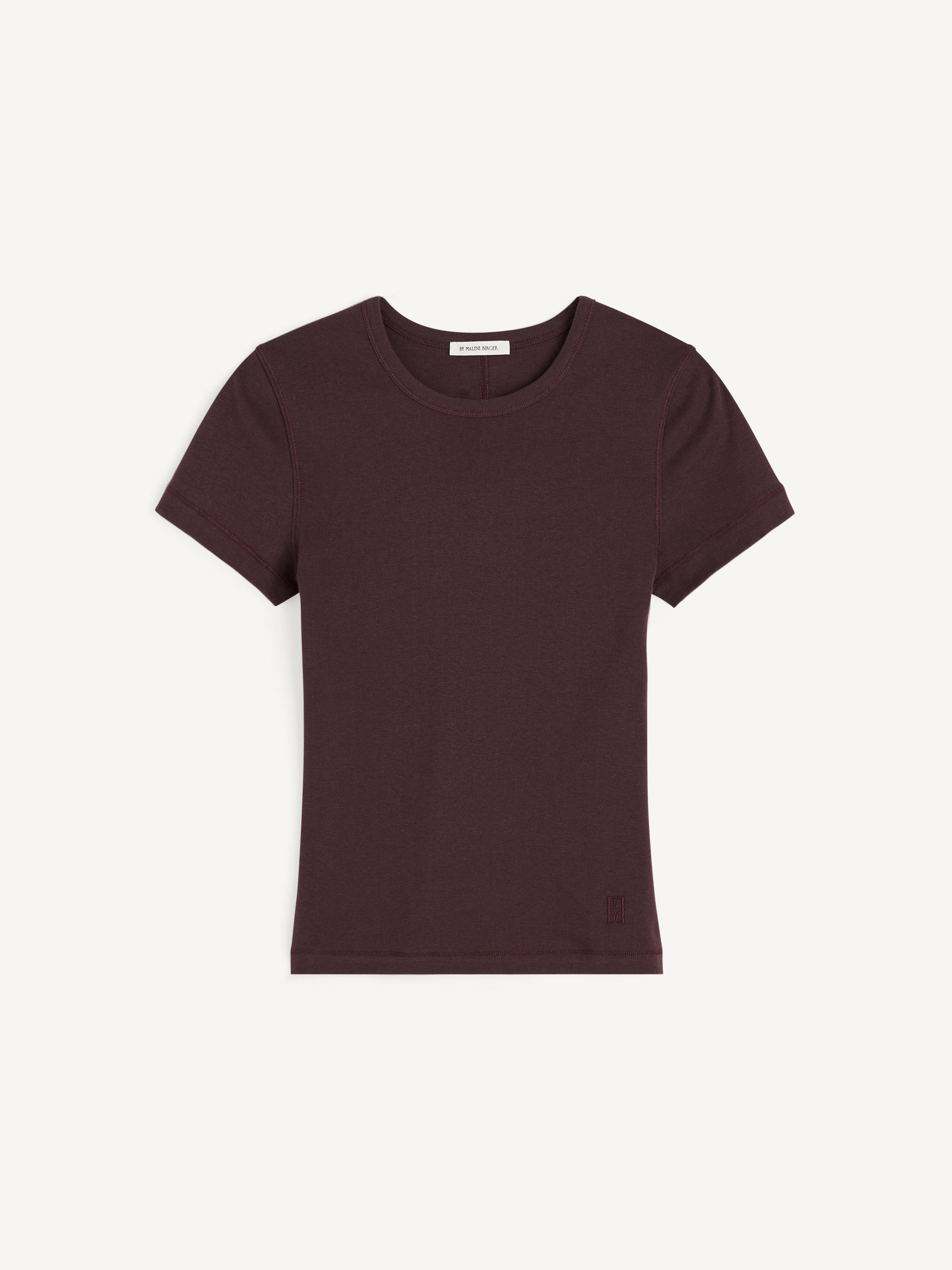 By Malene Birger Women's Aubergine Alicia Organic Cotton T-Shirt Large