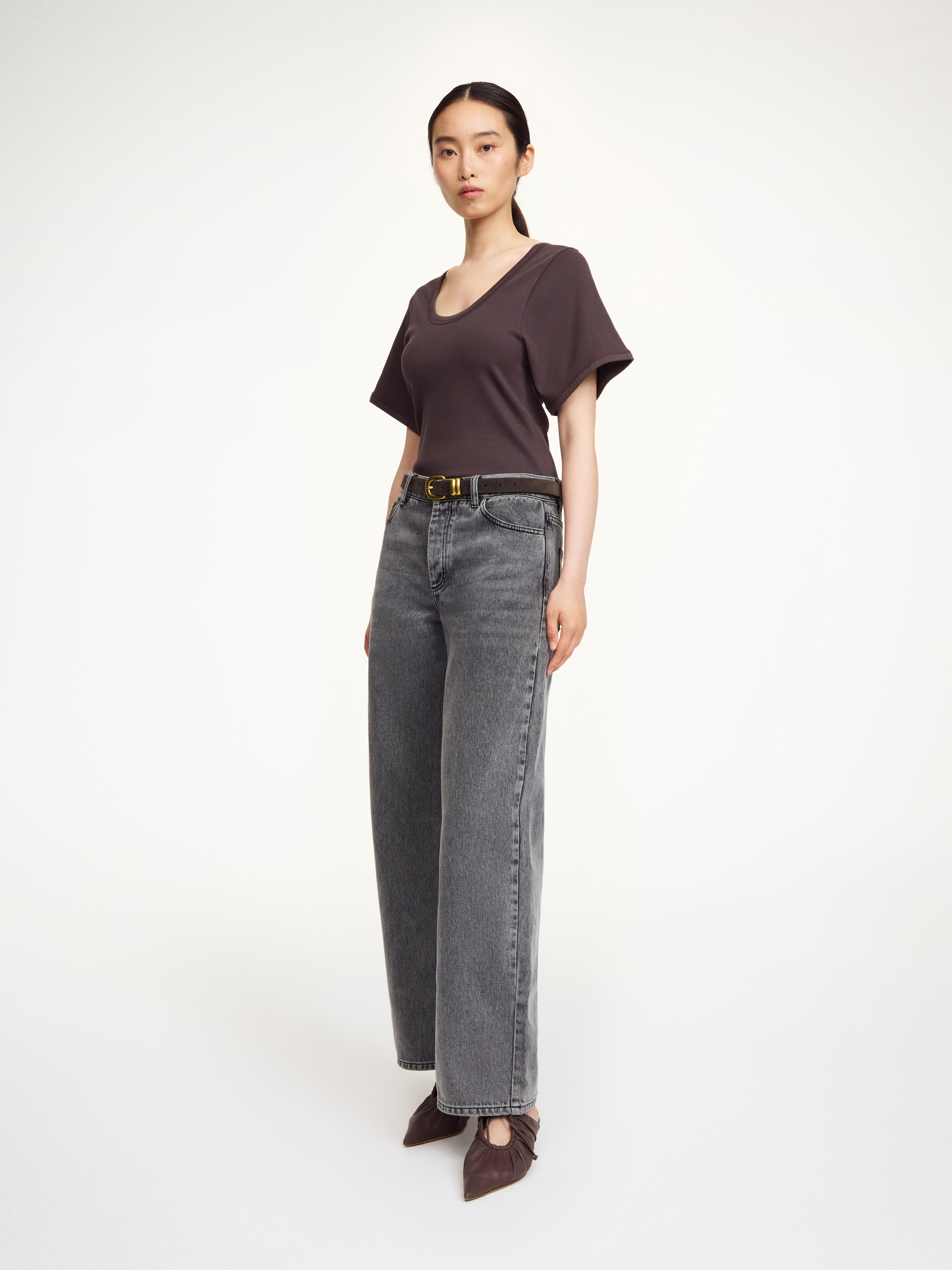 By Malene Birger Lunai T-shirt In Brown