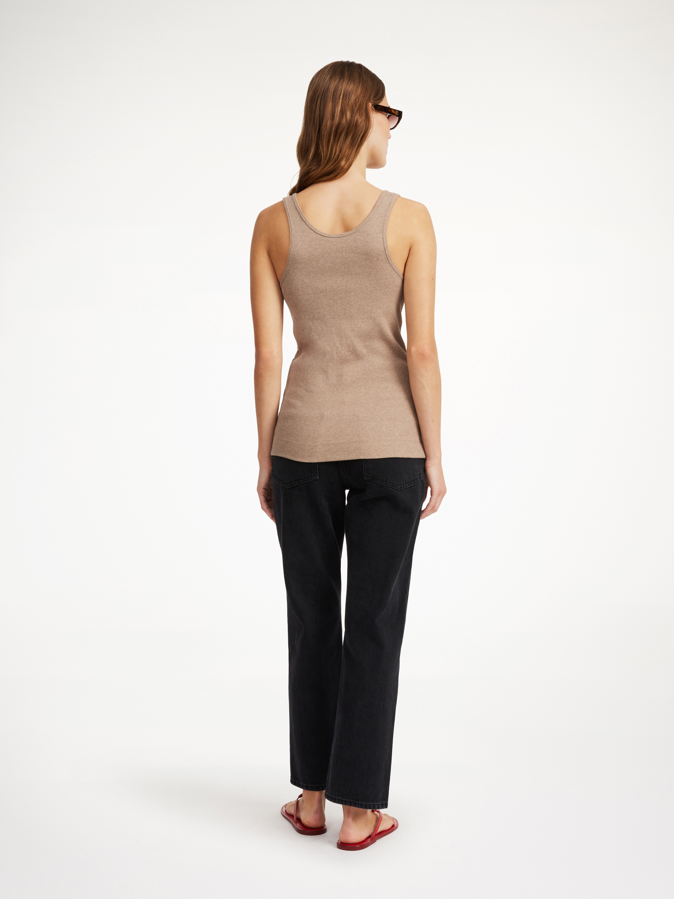 By Malene Birger Anisa Organic Cotton Tank Top In Nomad