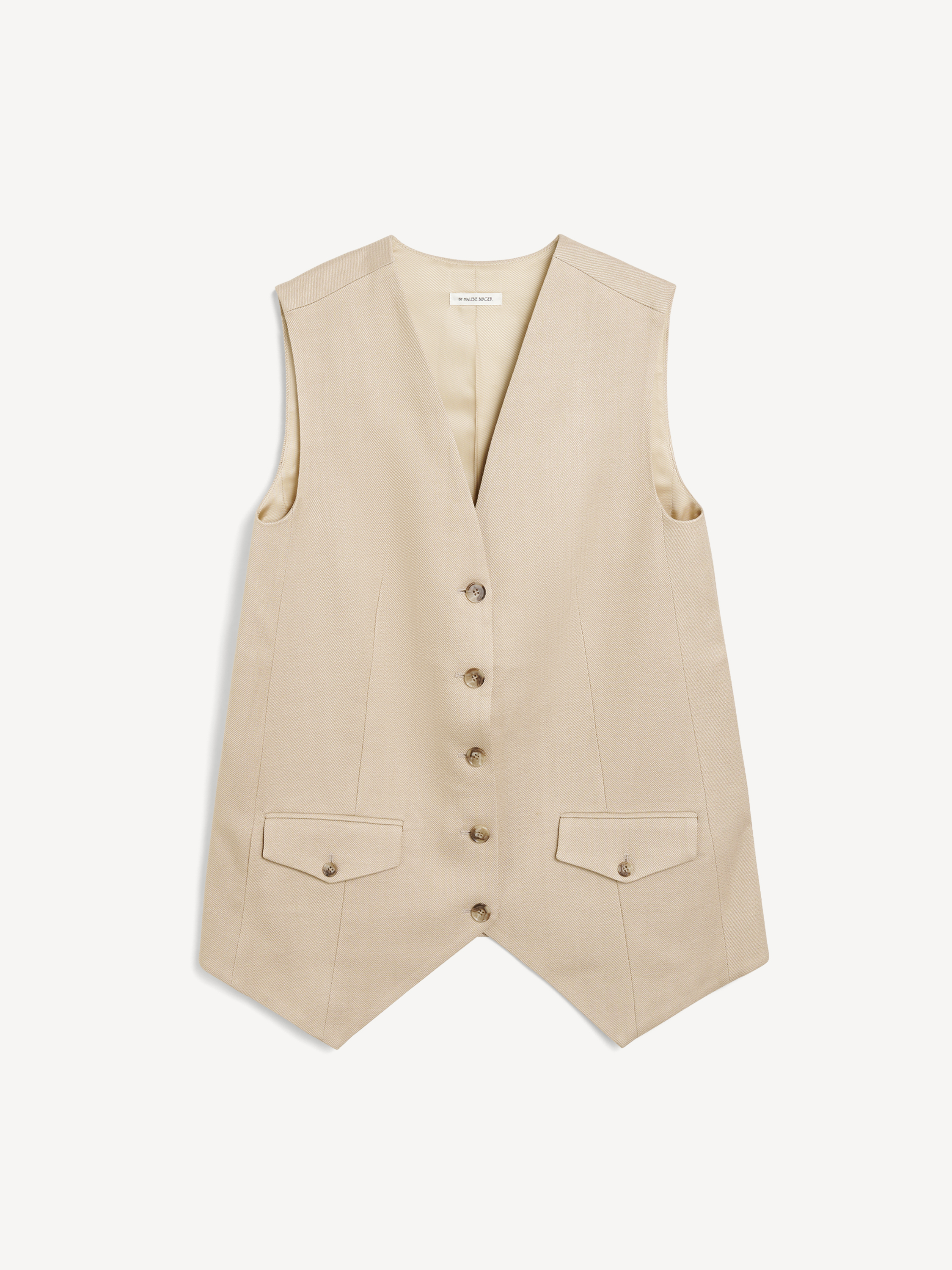 By Malene Birger Sophine Waistcoat In Oyster Gray
