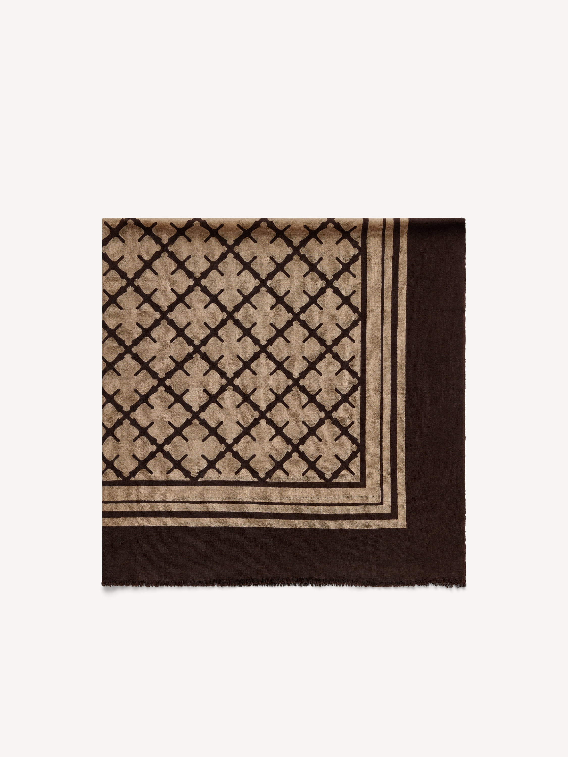 By Malene Birger Cornelis Wool Scarf In Dark Mahogany