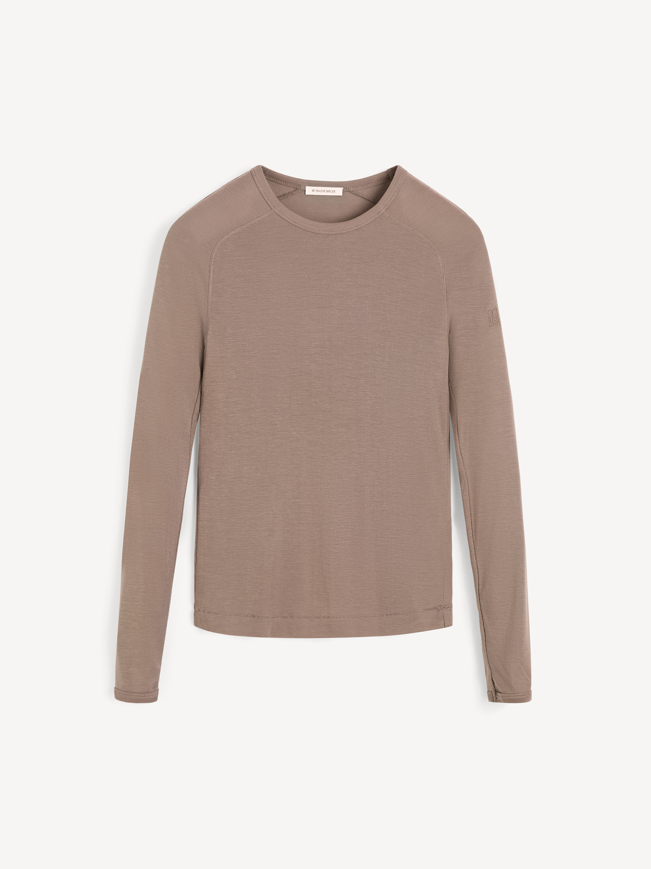 By Malene Birger Fritha Lyocell Long-sleeved T-shirt In Brown