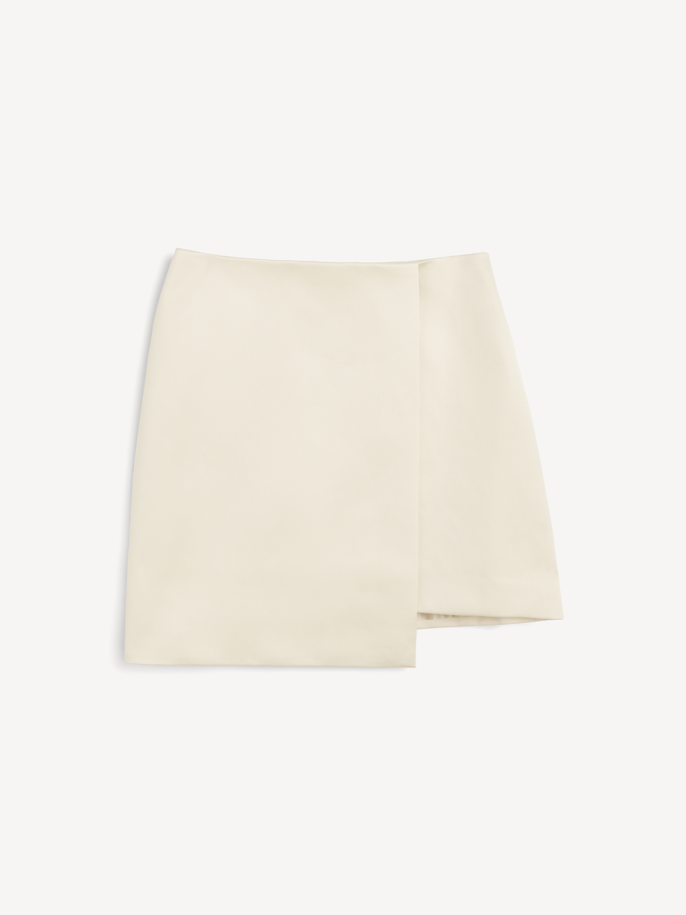 Shop By Malene Birger Raye Mini Skirt In Oyster Gray