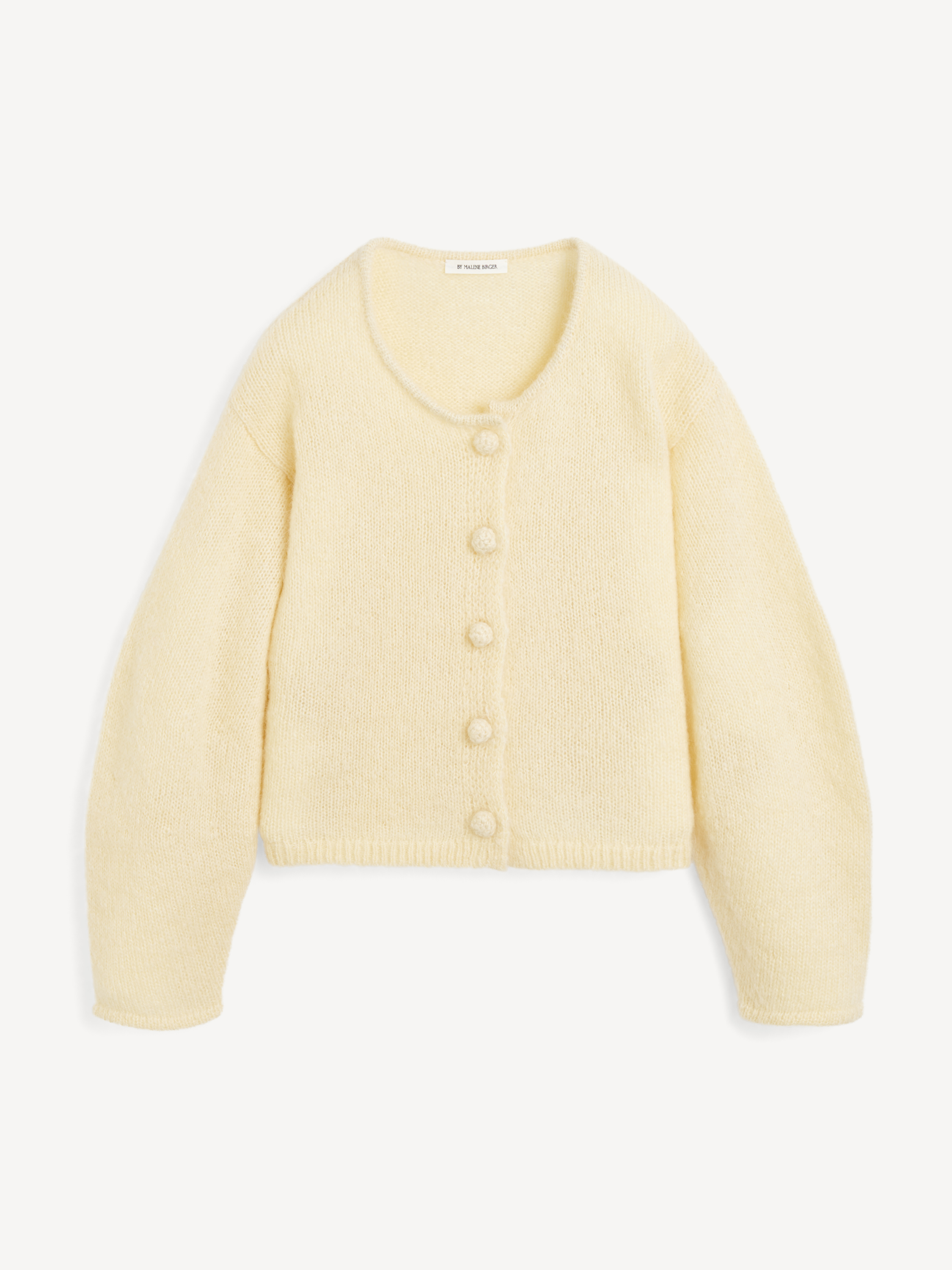 By Malene Birger Zharea Wool-blend Cardigan In Sea Mist