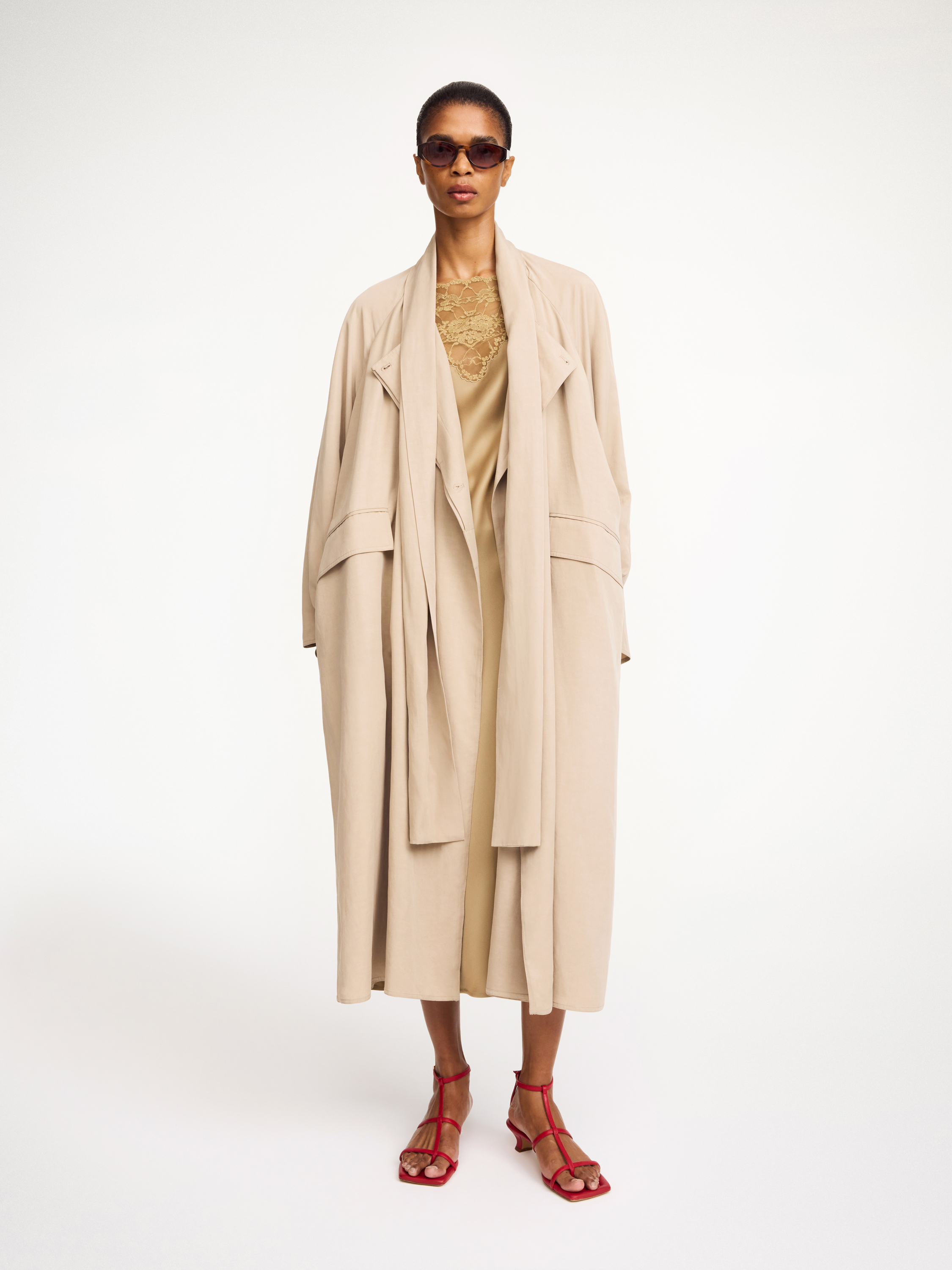 By Malene Birger Campaign Trench Coat In Stretch Cotton