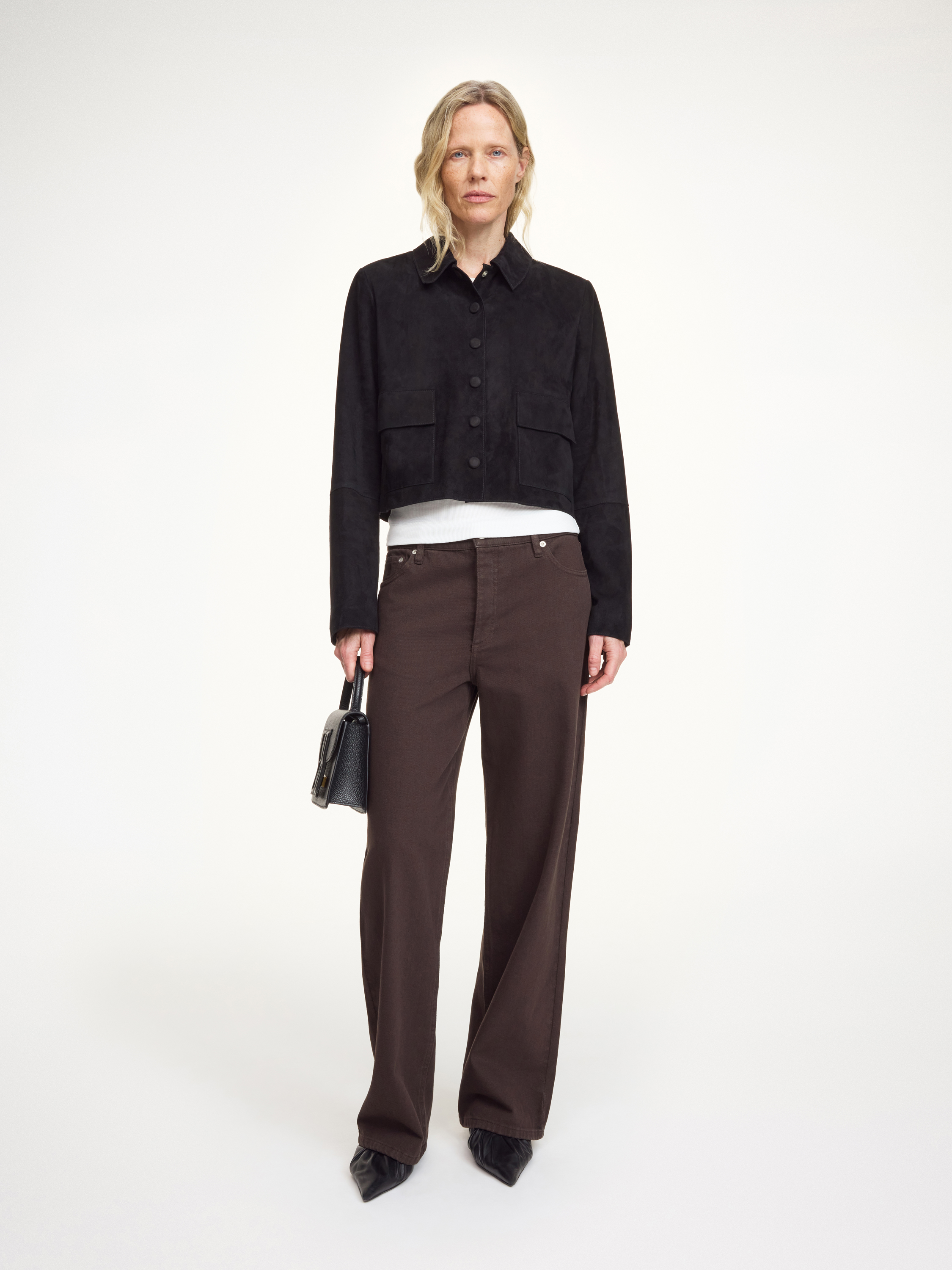 By Malene Birger Annie Suede Jacket In Black