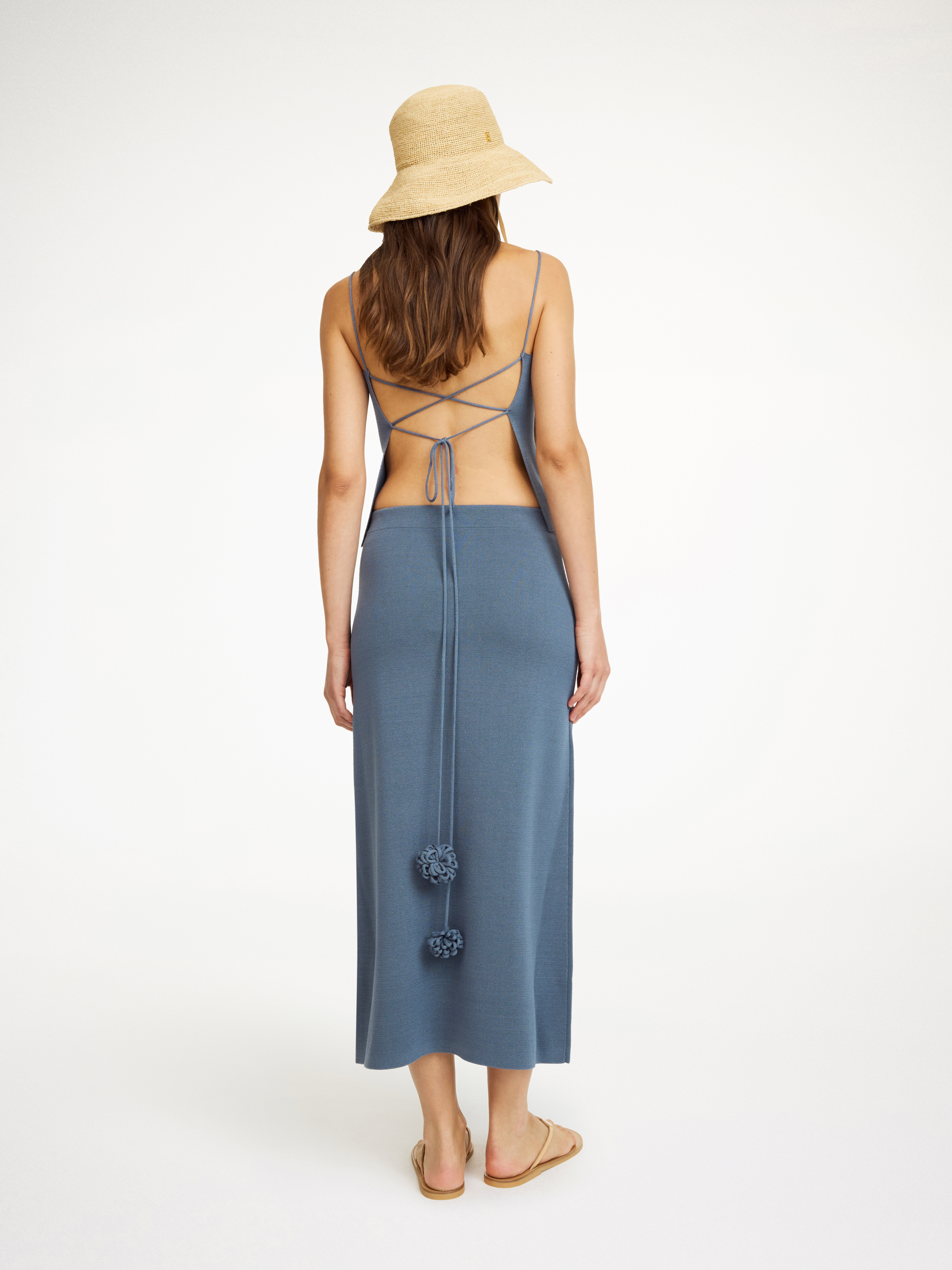By Malene Birger Roz Midi Skirt In Grisaille