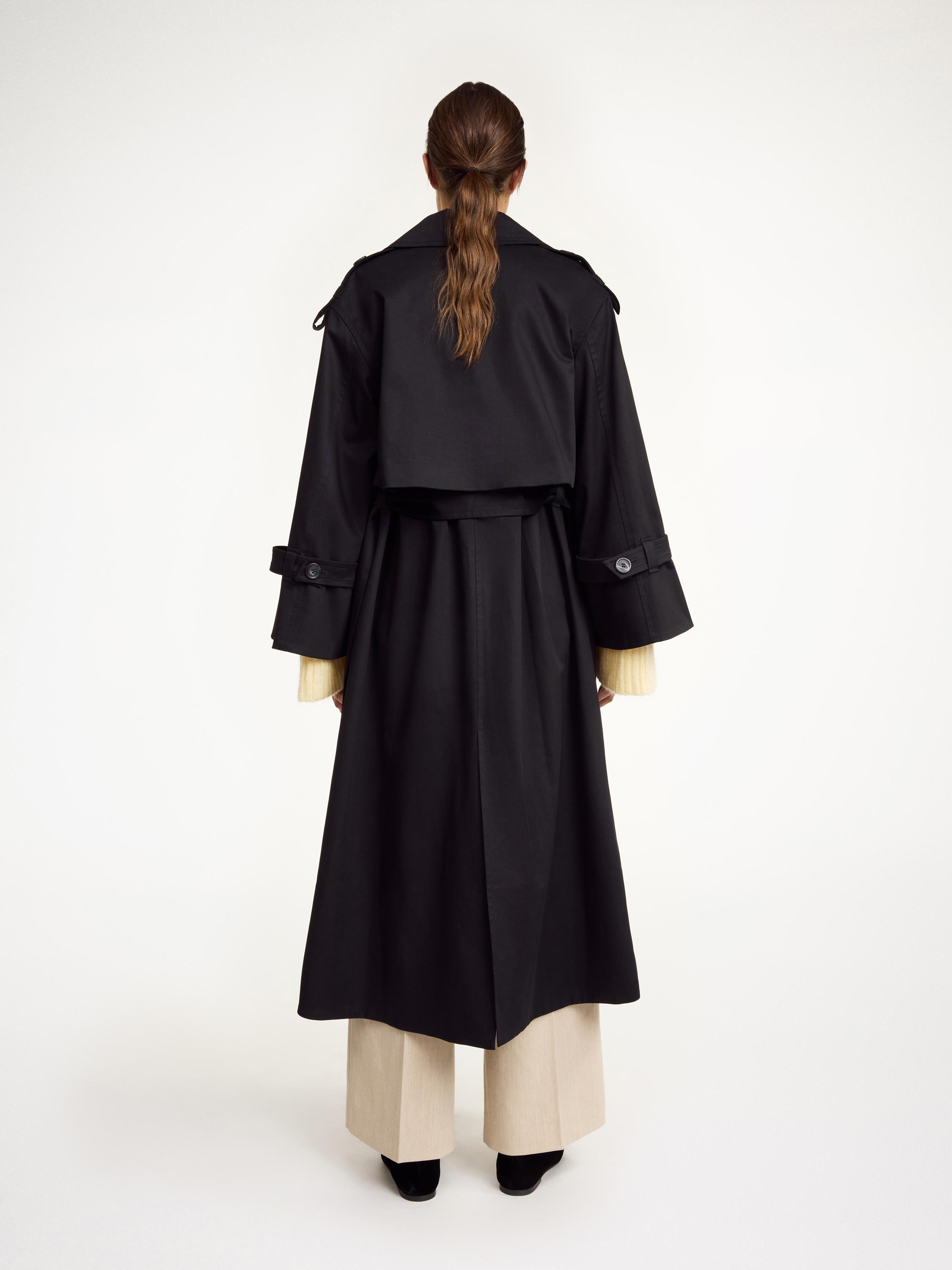 Shop By Malene Birger Alaya Trench Coat In Black