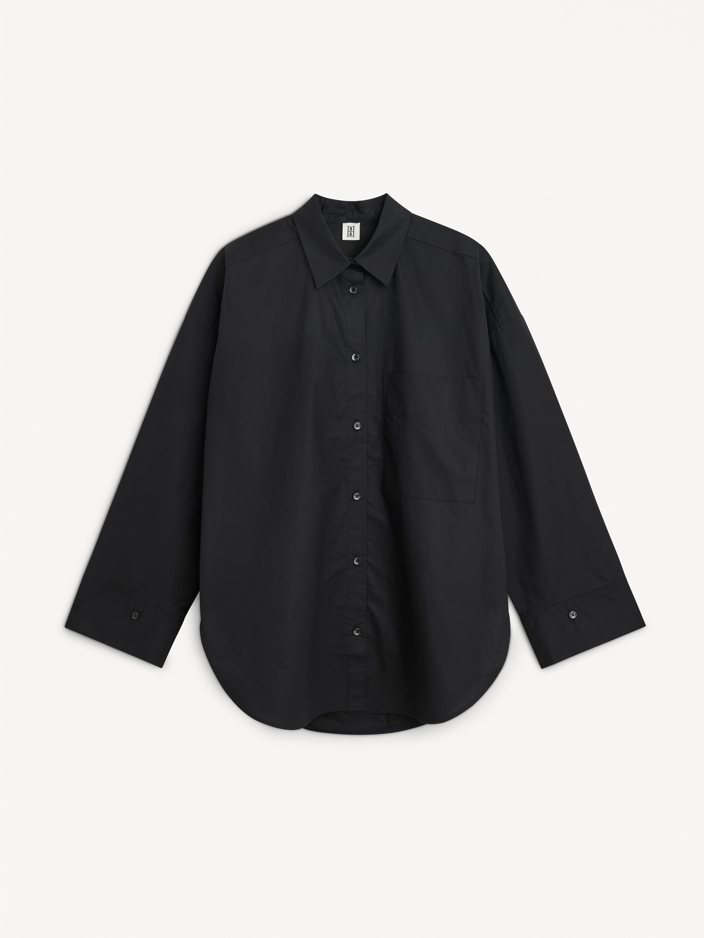 By Malene Birger Women's Black Derris Organic Cotton Shirt Size 32