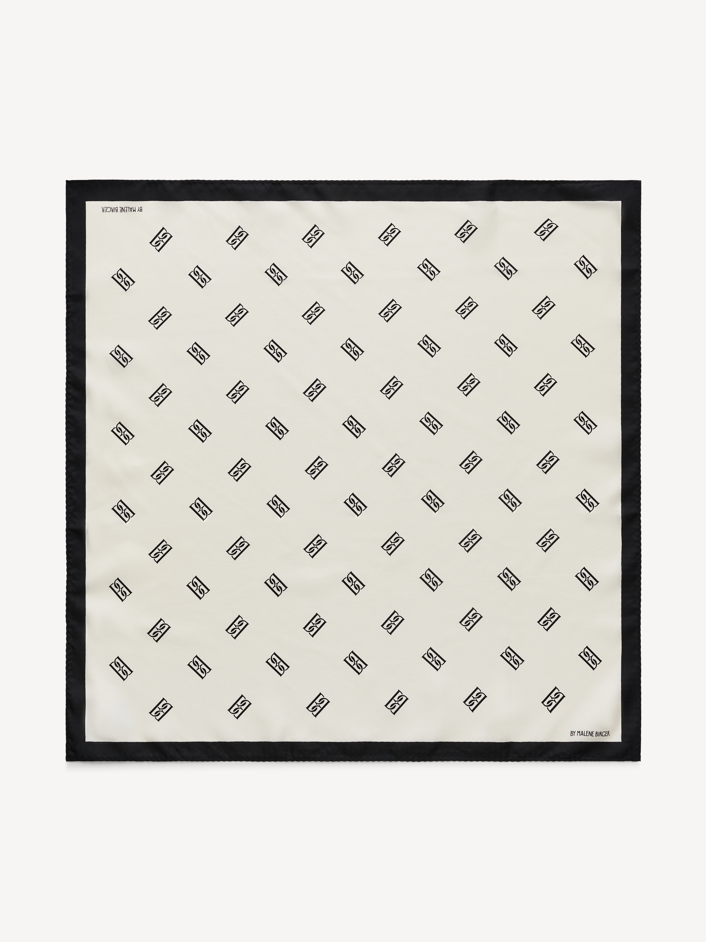 By Malene Birger Monnas Silk Scarf In Soft White