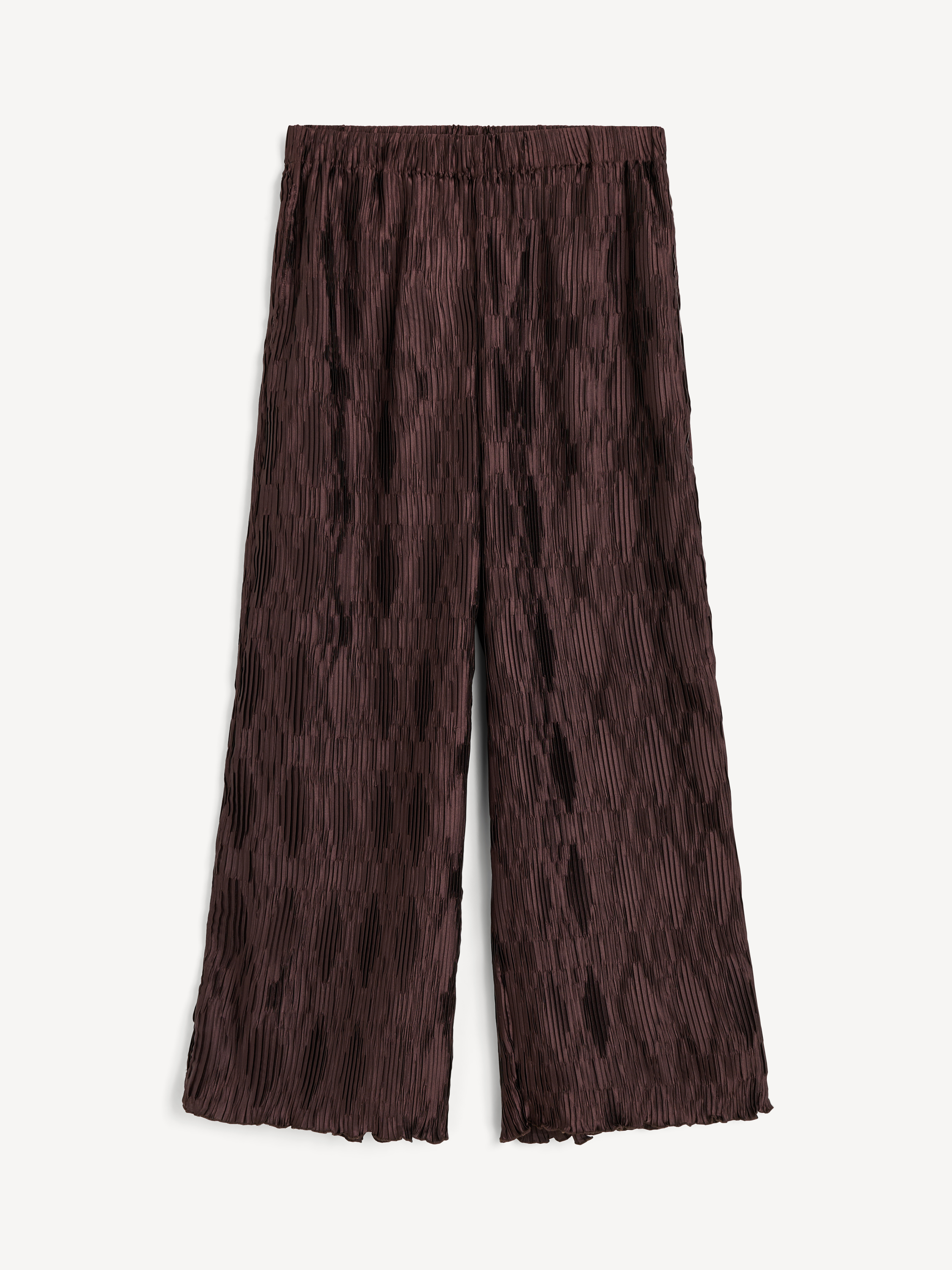By Malene Birger Pleated Wide-leg Casual Pants In Brown
