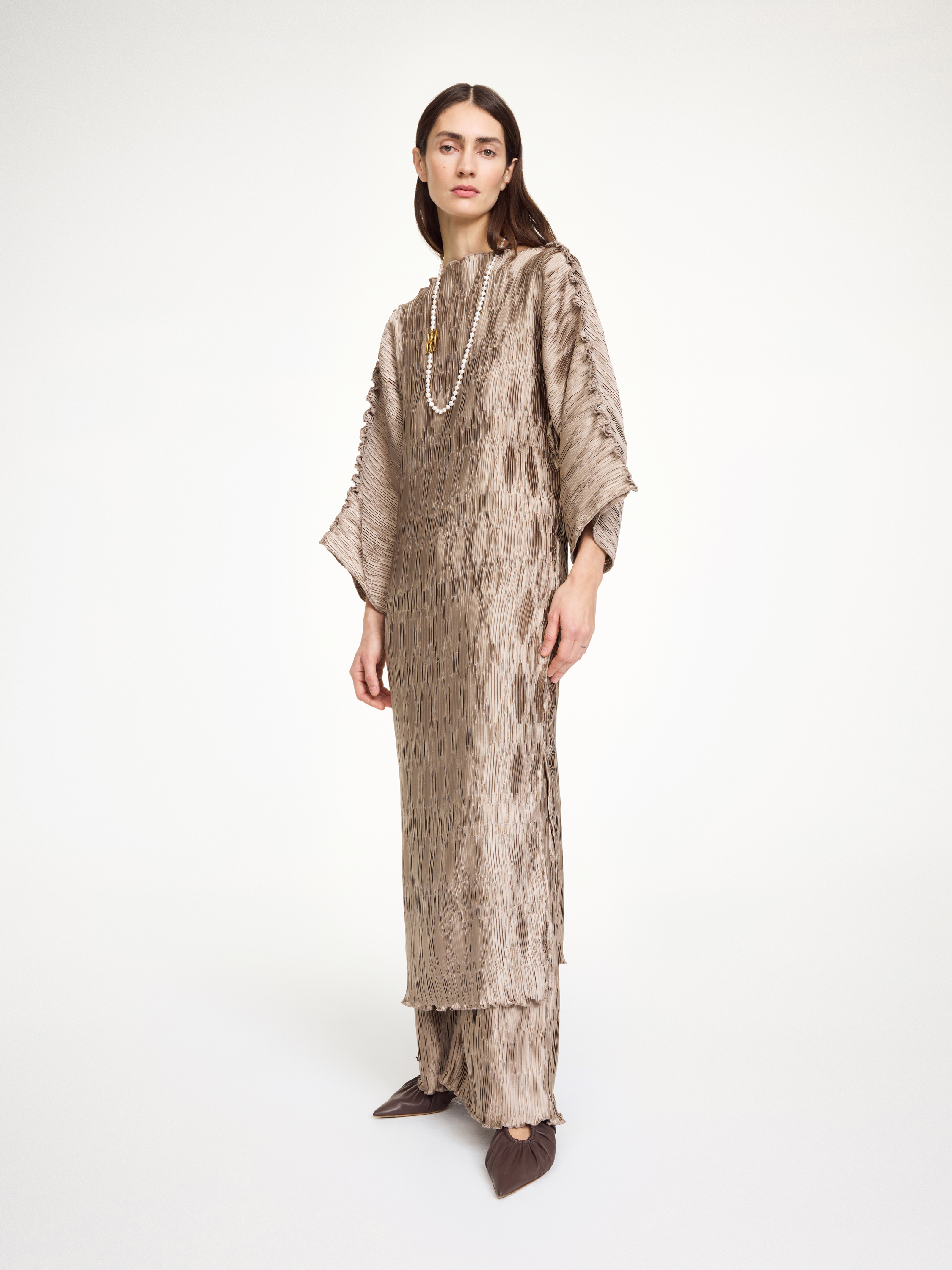 By Malene Birger Tralaido Maxi Dress In Gray
