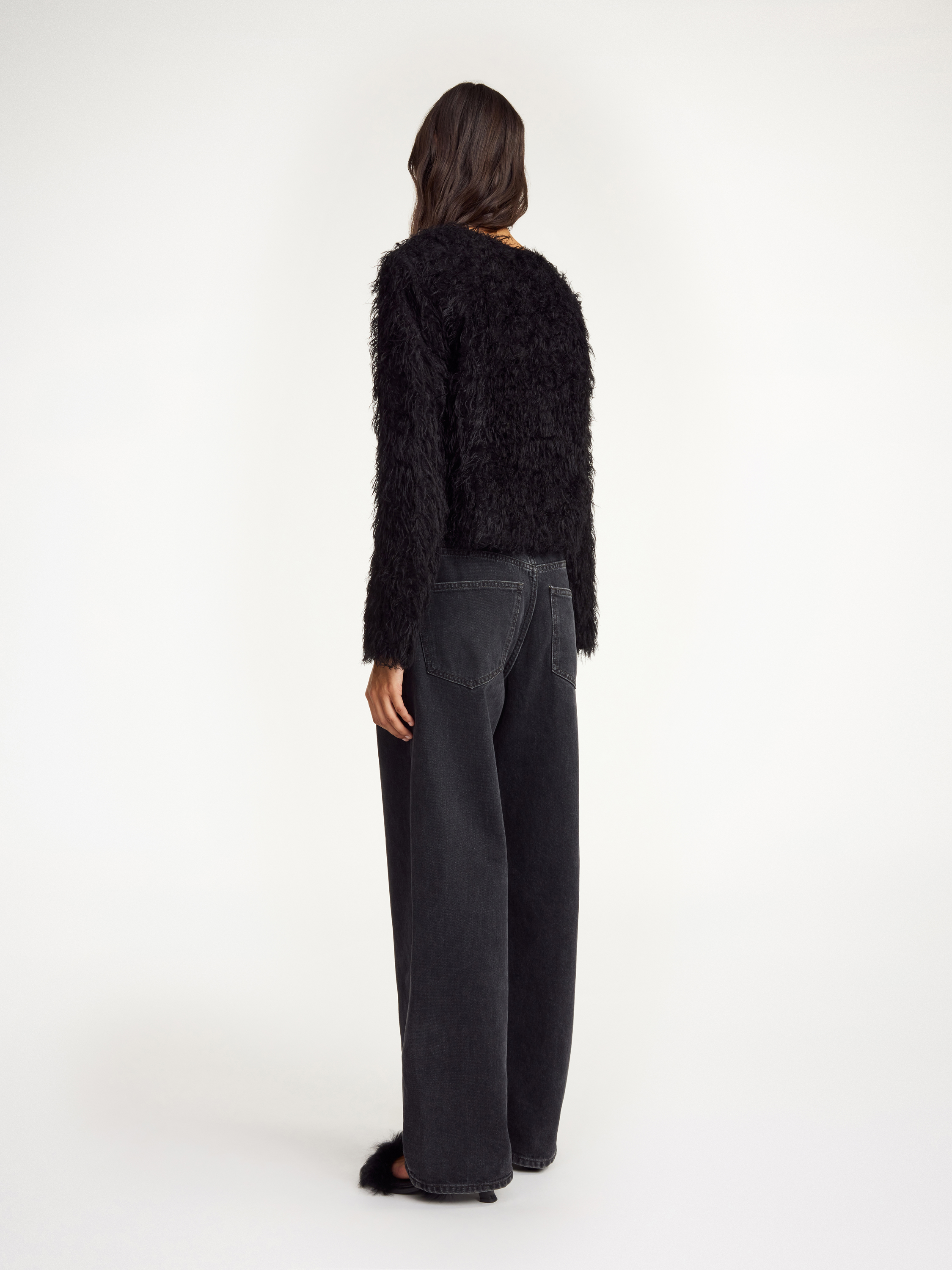 By Malene Birger Long-sleeved Cardigan In Black