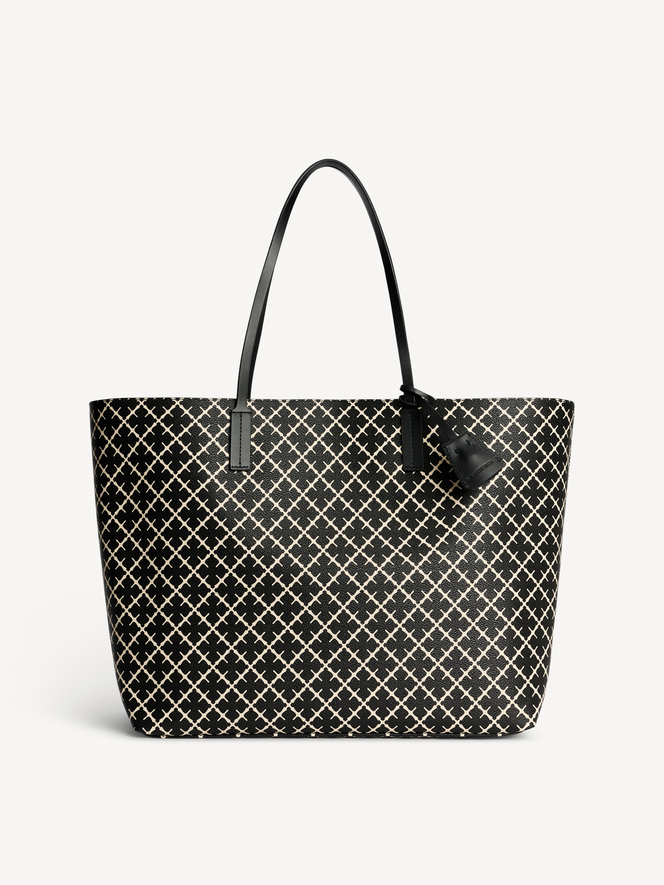 By Malene Birger Women's Black Abi Printed Tote Bag