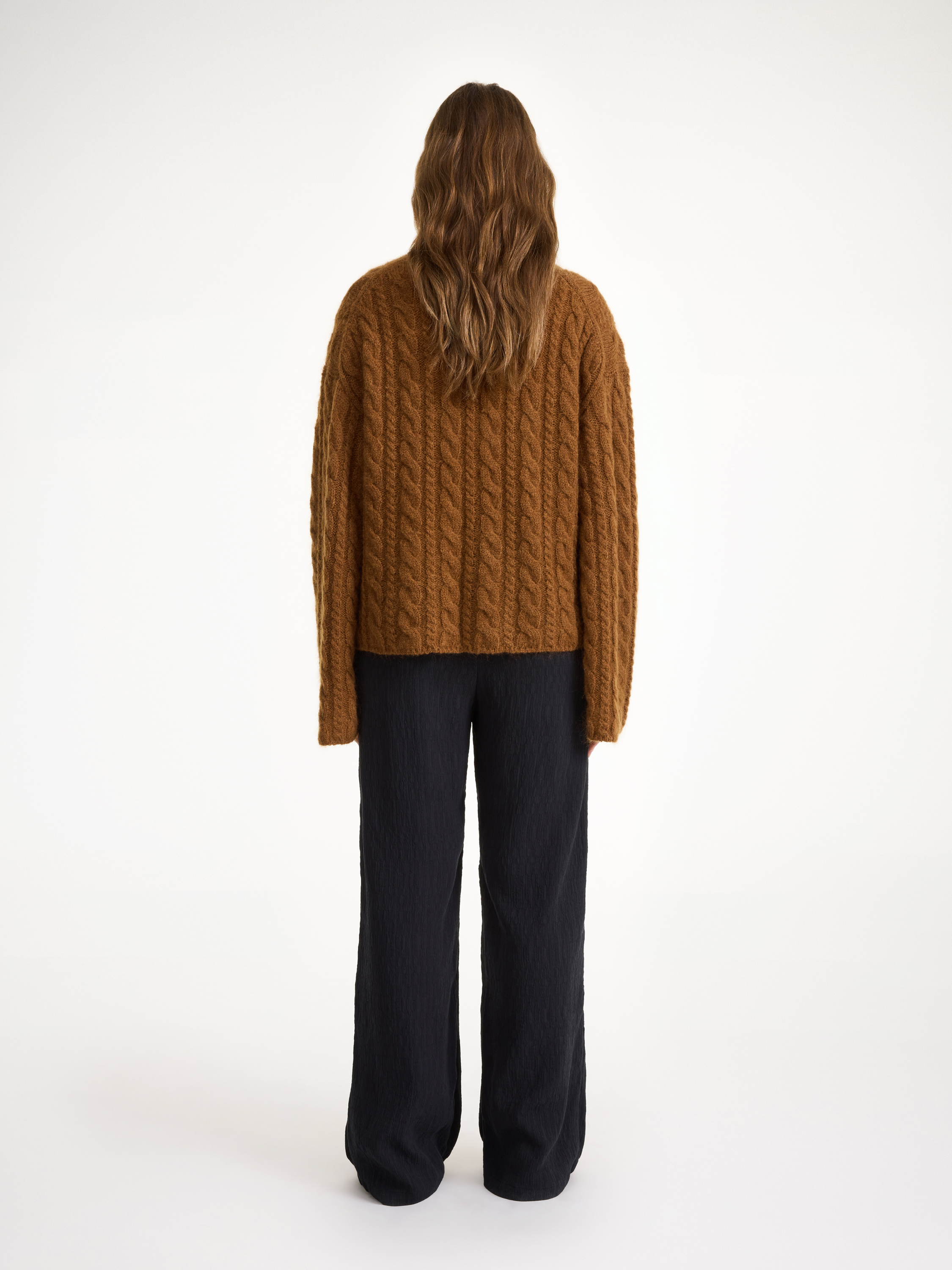 Shop By Malene Birger Darja Wide-leg Trousers In Black