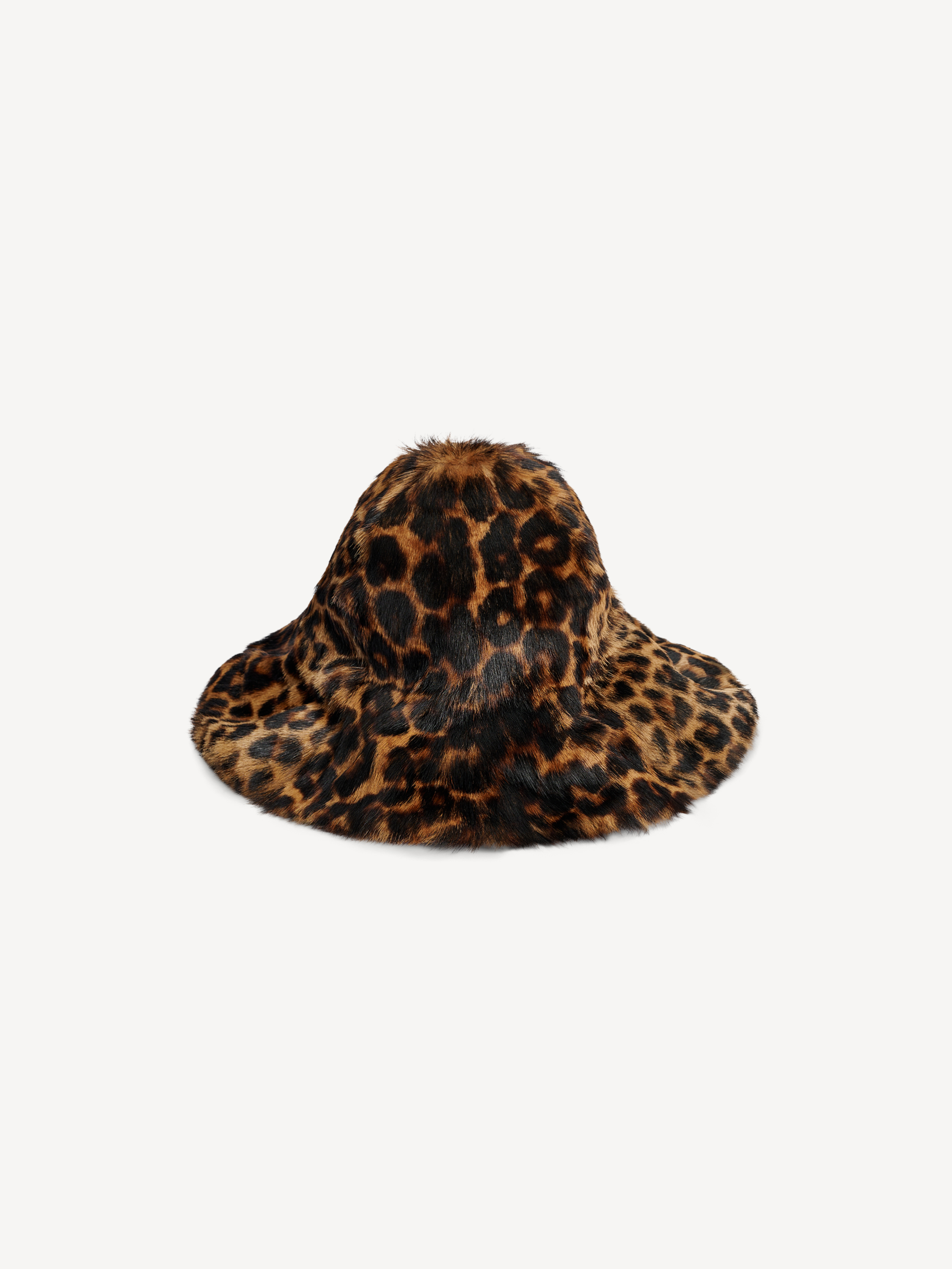 Shop By Malene Birger Lailo Lamb Leather Hat In Leopard