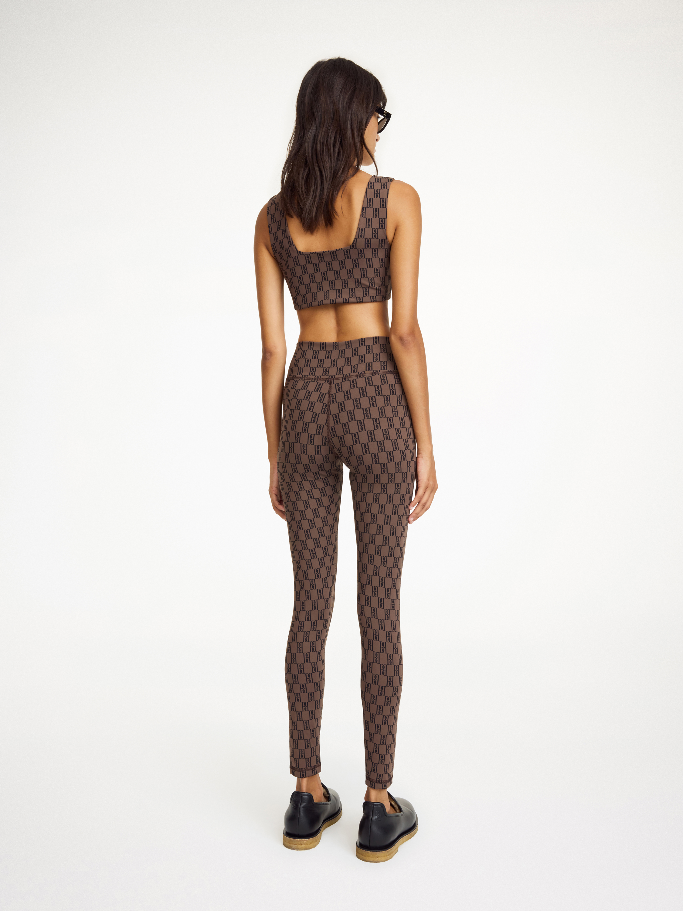 Shop By Malene Birger Polene Athletic Leggings In Dark Mahogany