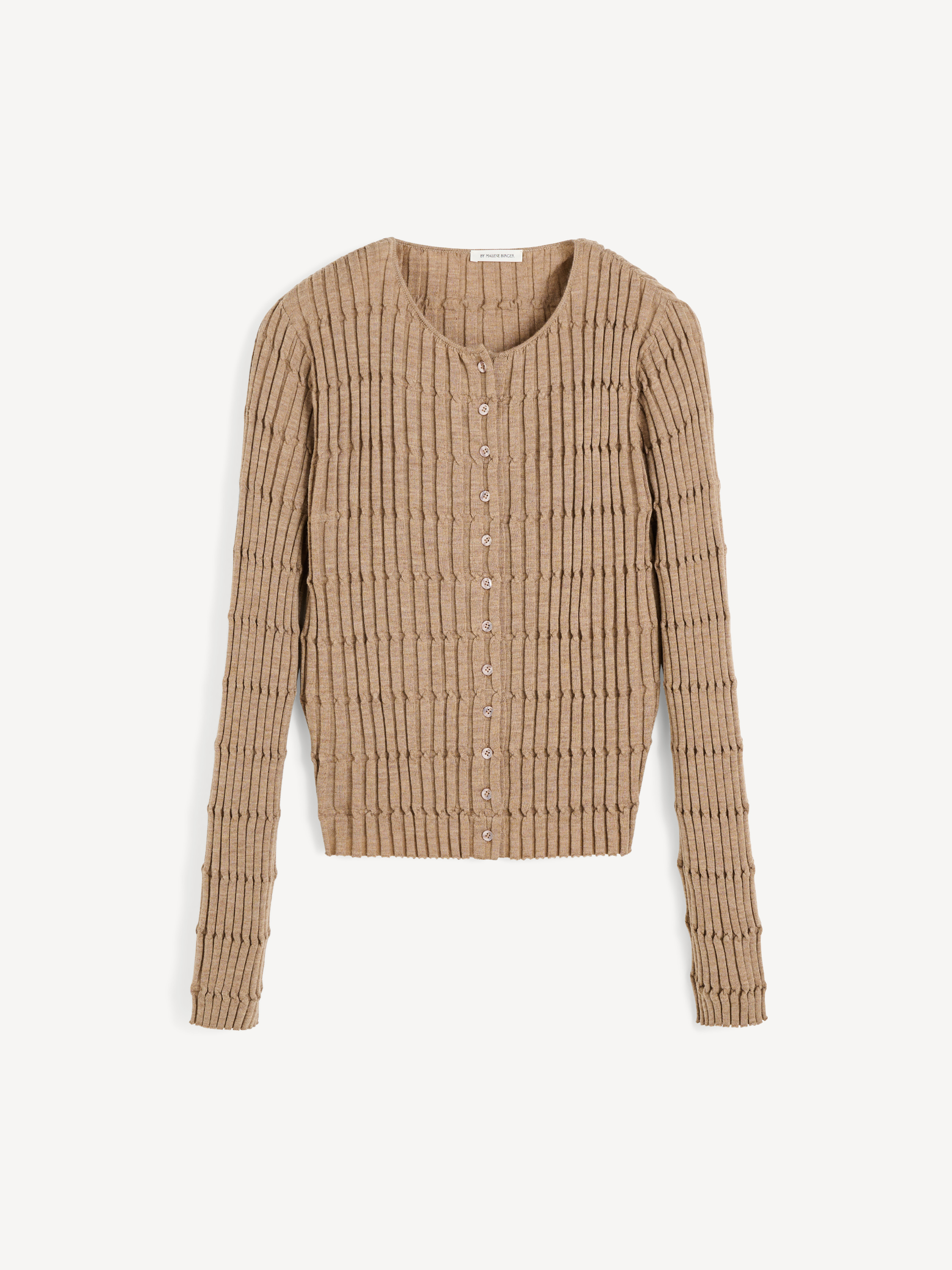 By Malene Birger Women's Beige Melange Mont Cardigan Small