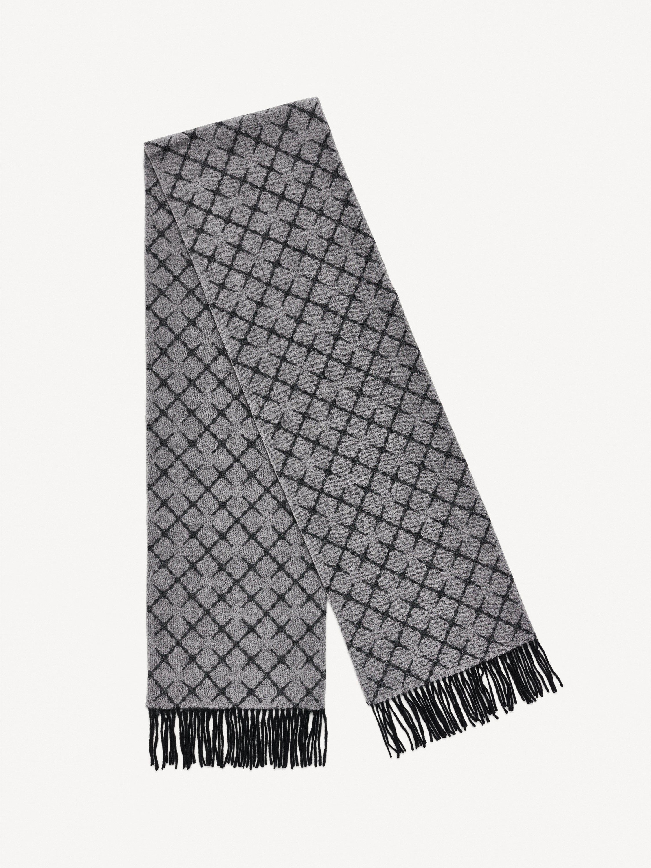 By Malene Birger Ortega Cashmere-blend Scarf In Light Grey Melange