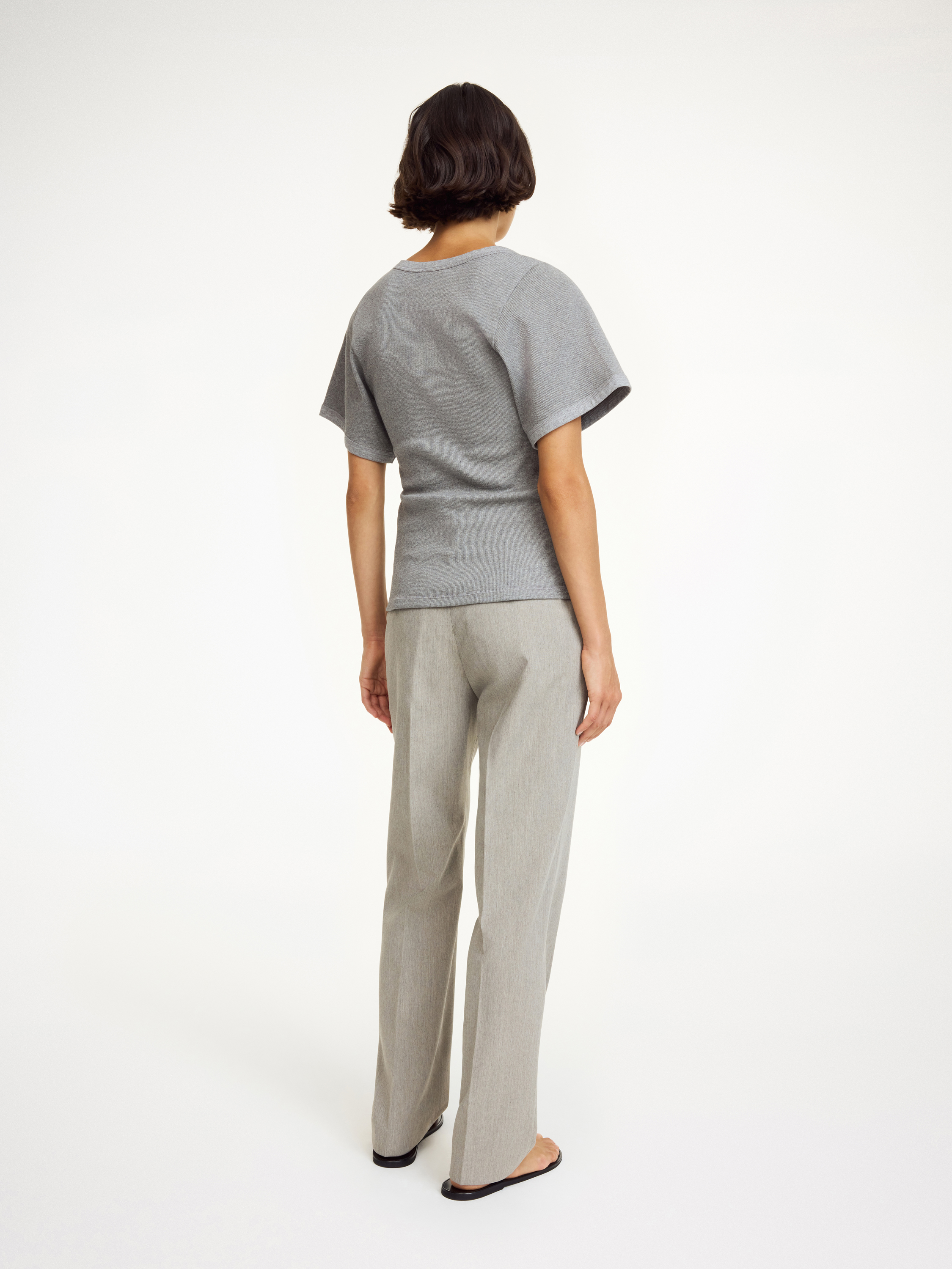 By Malene Birger Lunai T-shirt In Grey Melange
