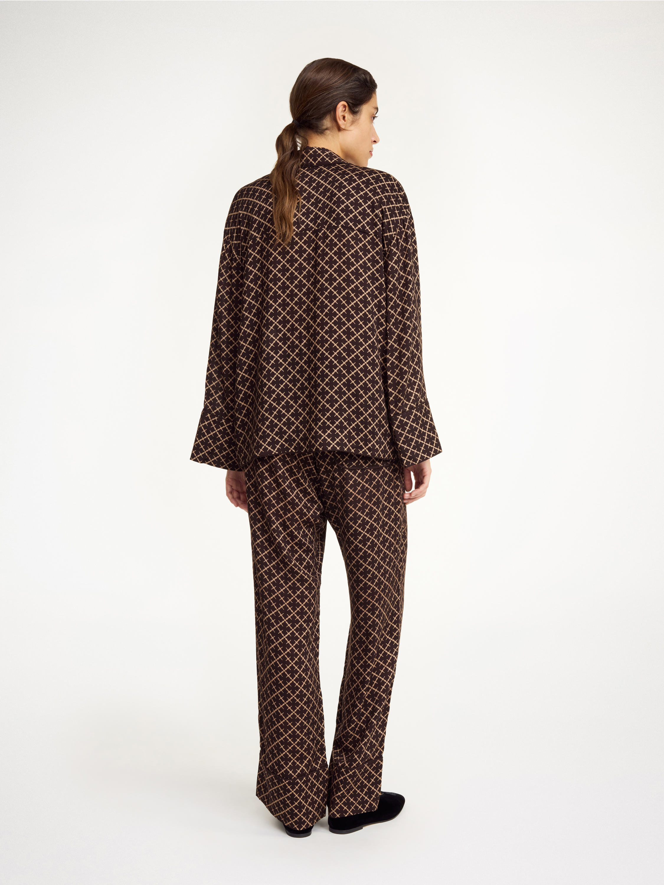 By Malene Birger Ameliano Wide-leg Trousers In Signature Flower