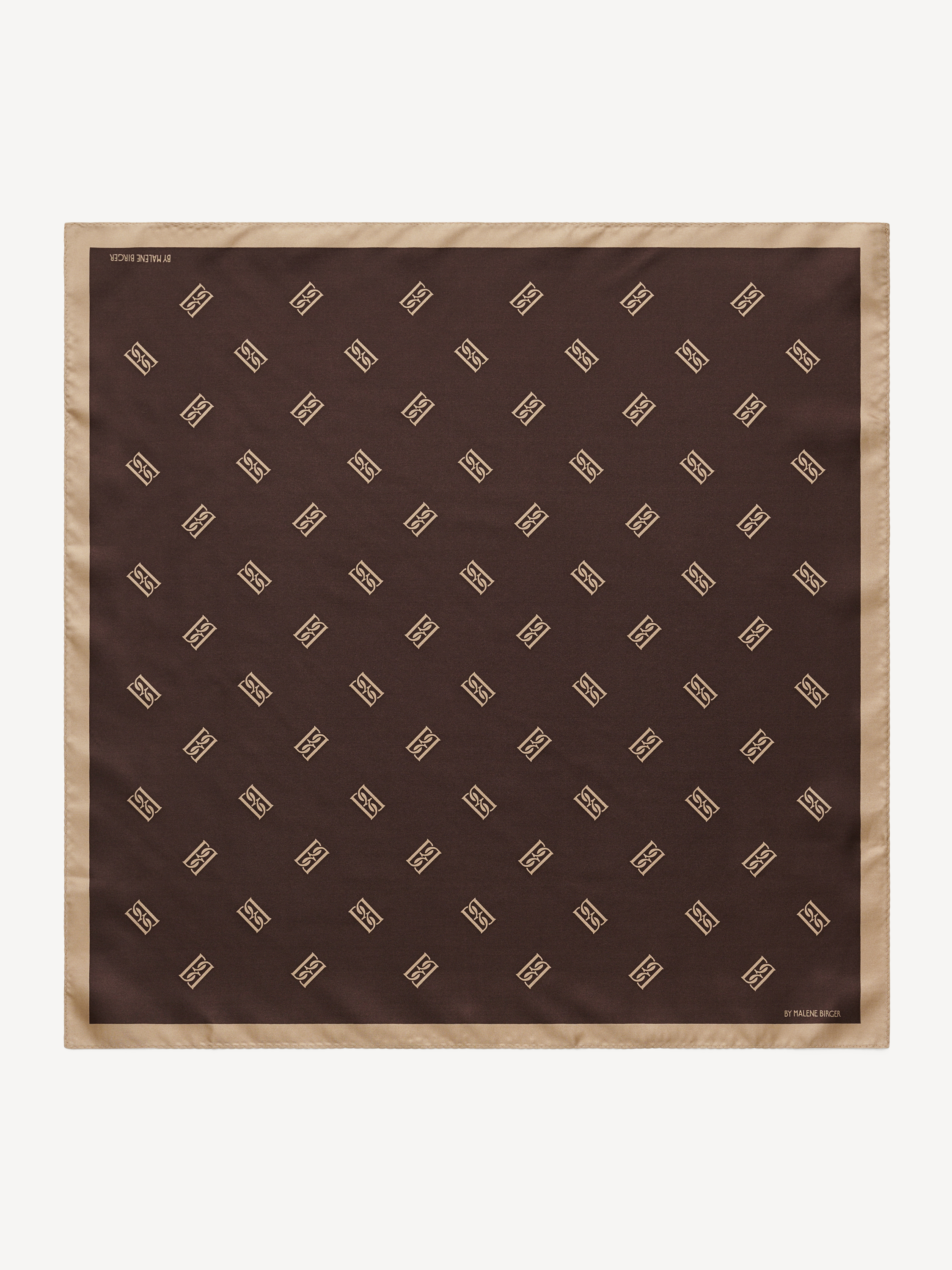 By Malene Birger Monnis Silk Scarf In Shale