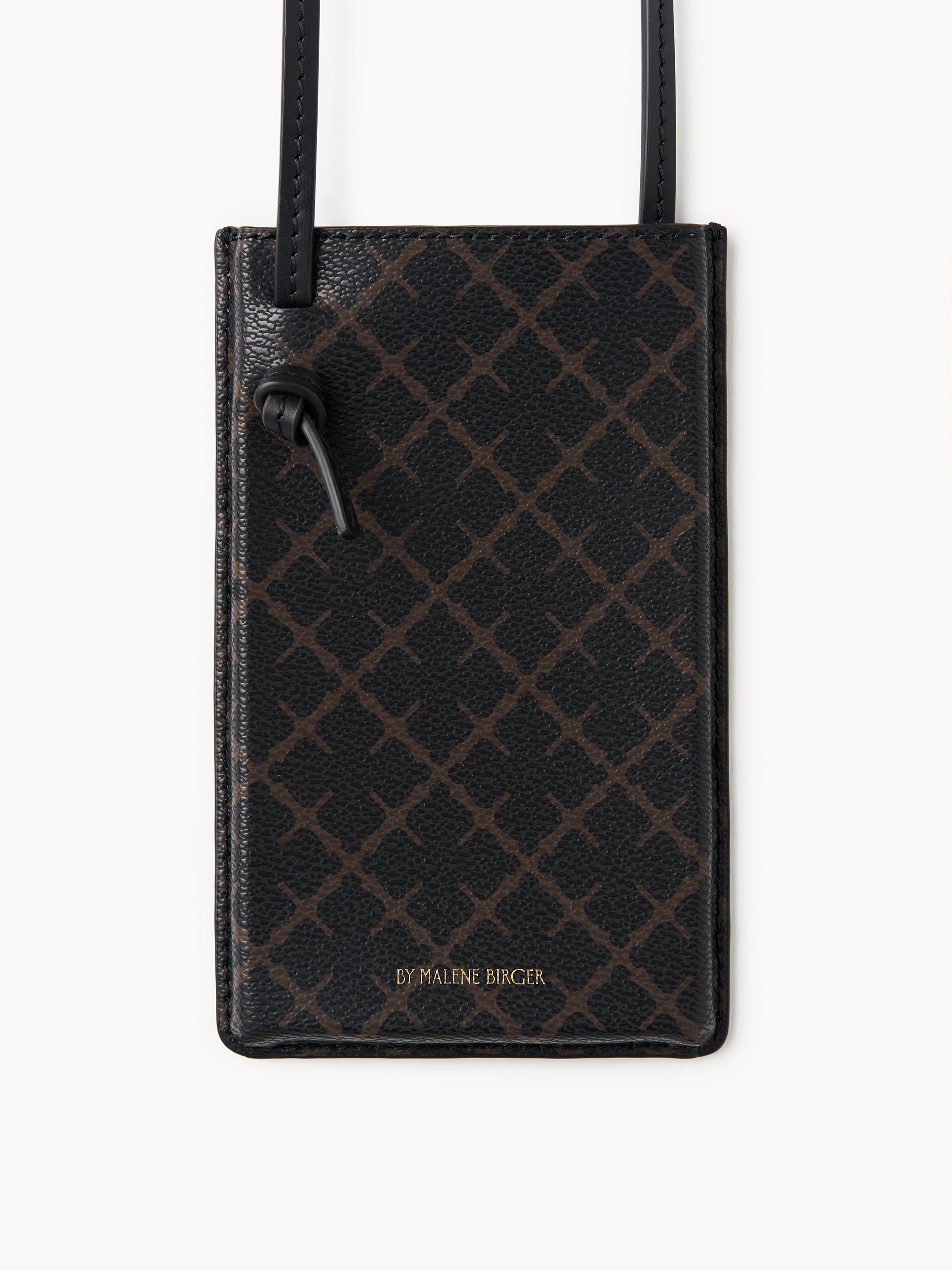 By Malene Birger Ivy Phone Case In Dark Chokolate