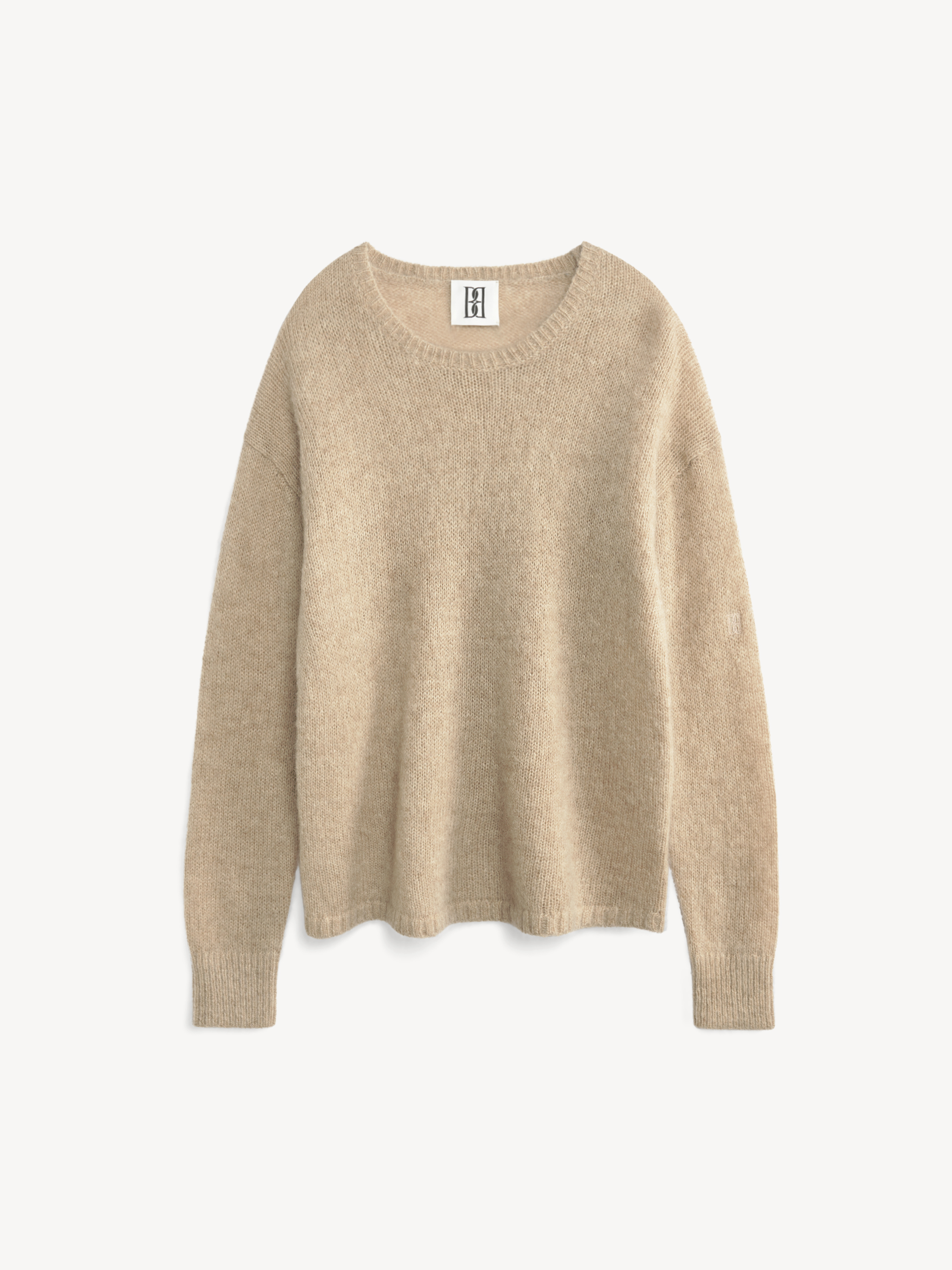 By Malene Birger Briella Mohair-blend Jumper In Twill Beige
