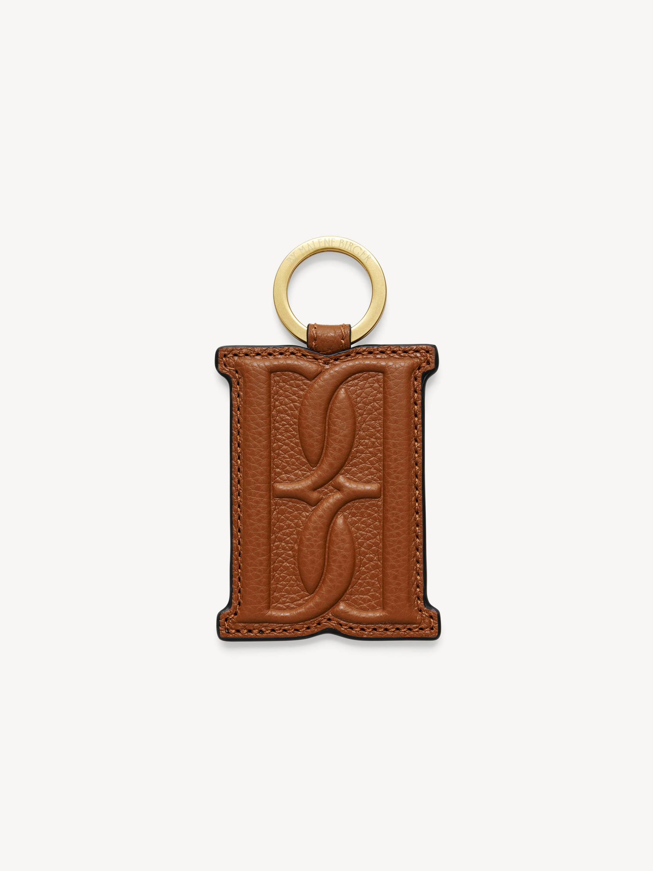 By Malene Birger Monno Leather Keychain In Tannin