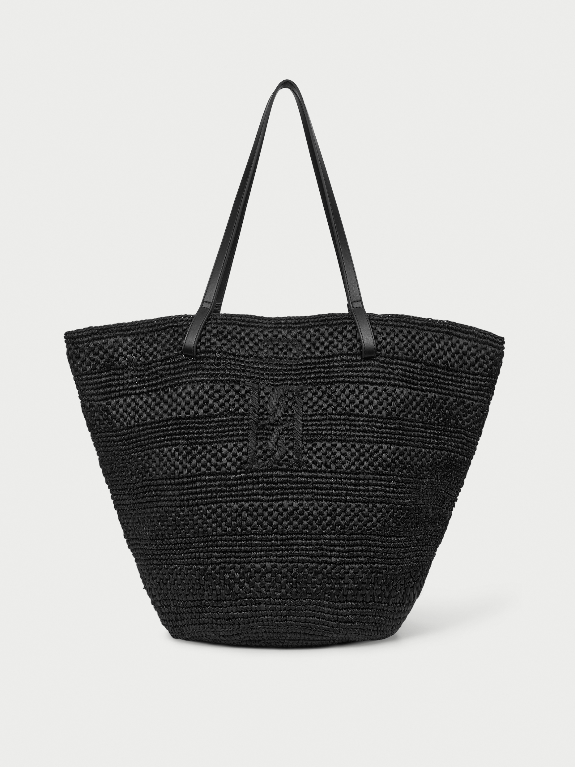 By Malene Birger Women's Black Mirabell Straw Tote
