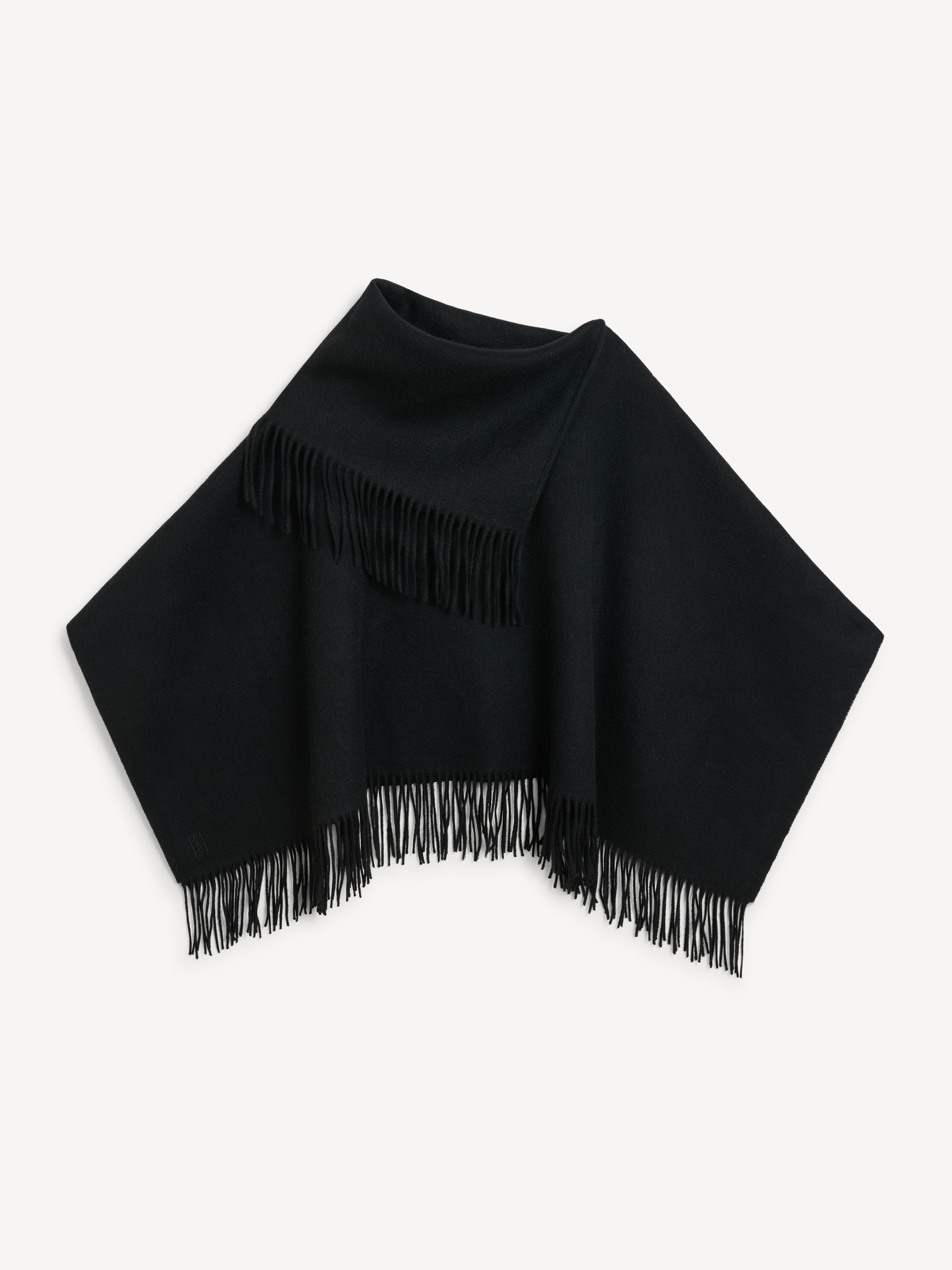 By Malene Birger Turtma Wool Poncho In Black