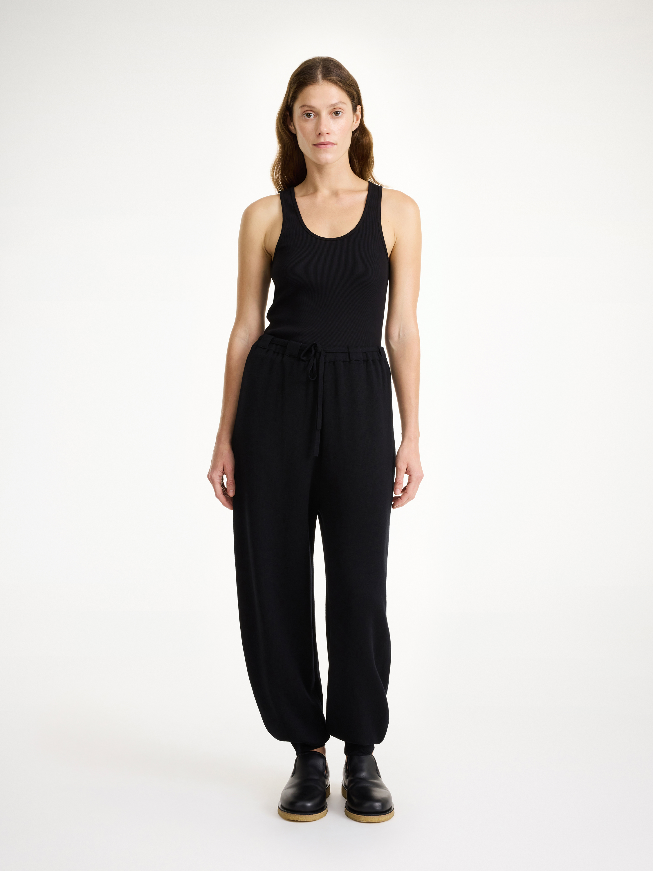 Shop By Malene Birger Tevana High-waist Trousers In Black