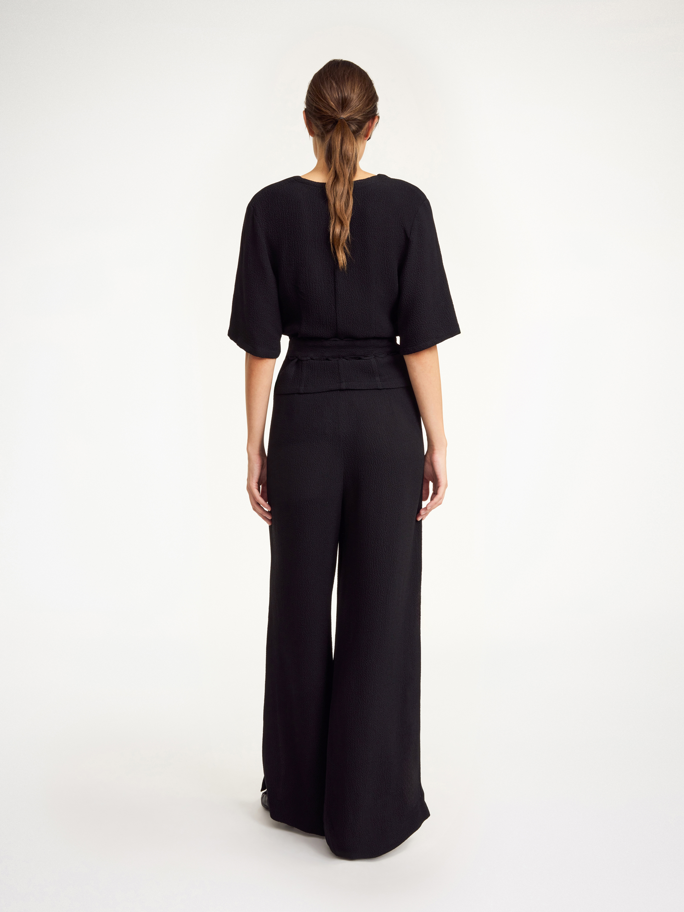 By Malene Birger Campione Wide-leg Trousers In Black