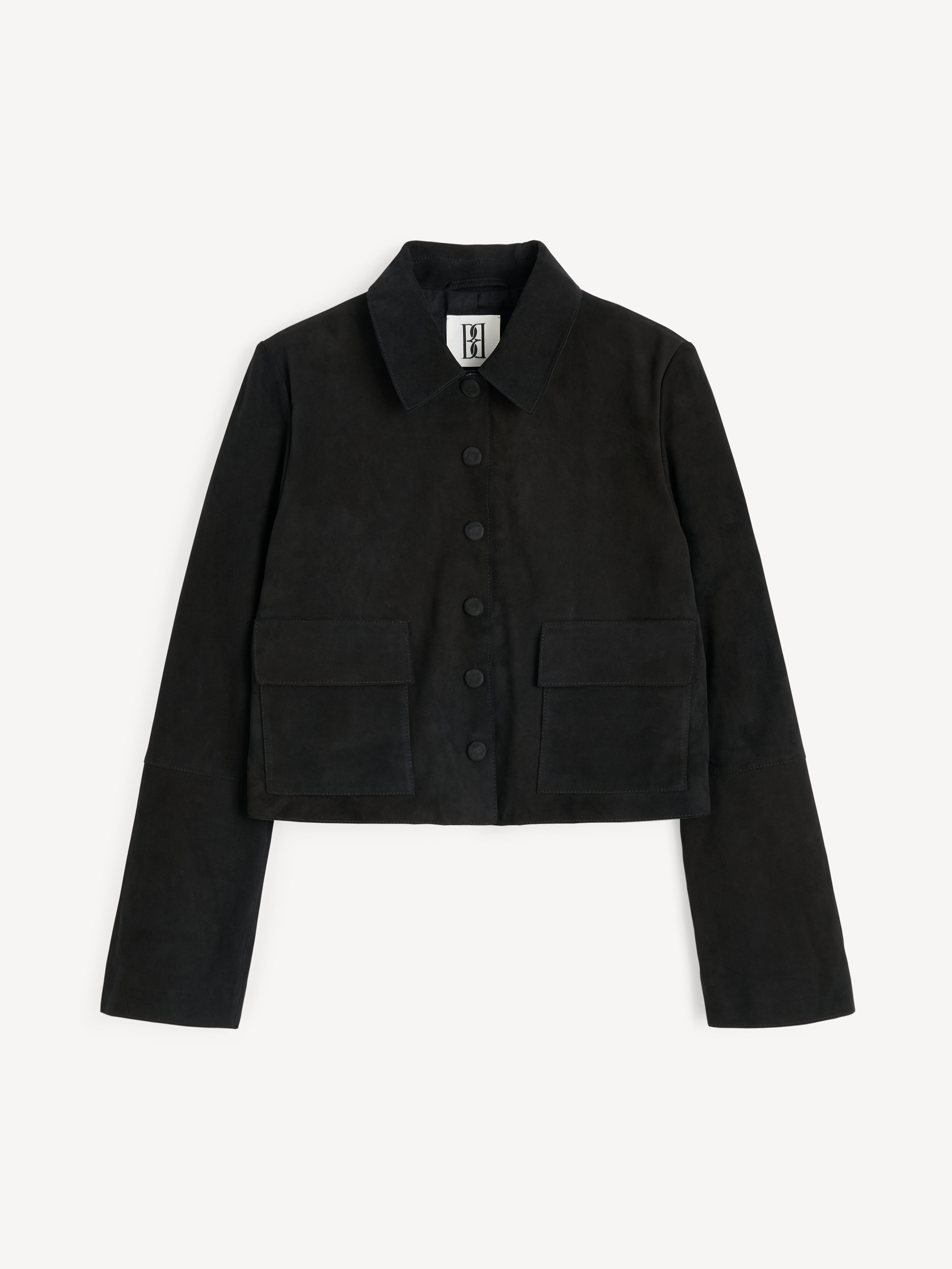 By Malene Birger Women's Black Annie Suede Jacket Size 36