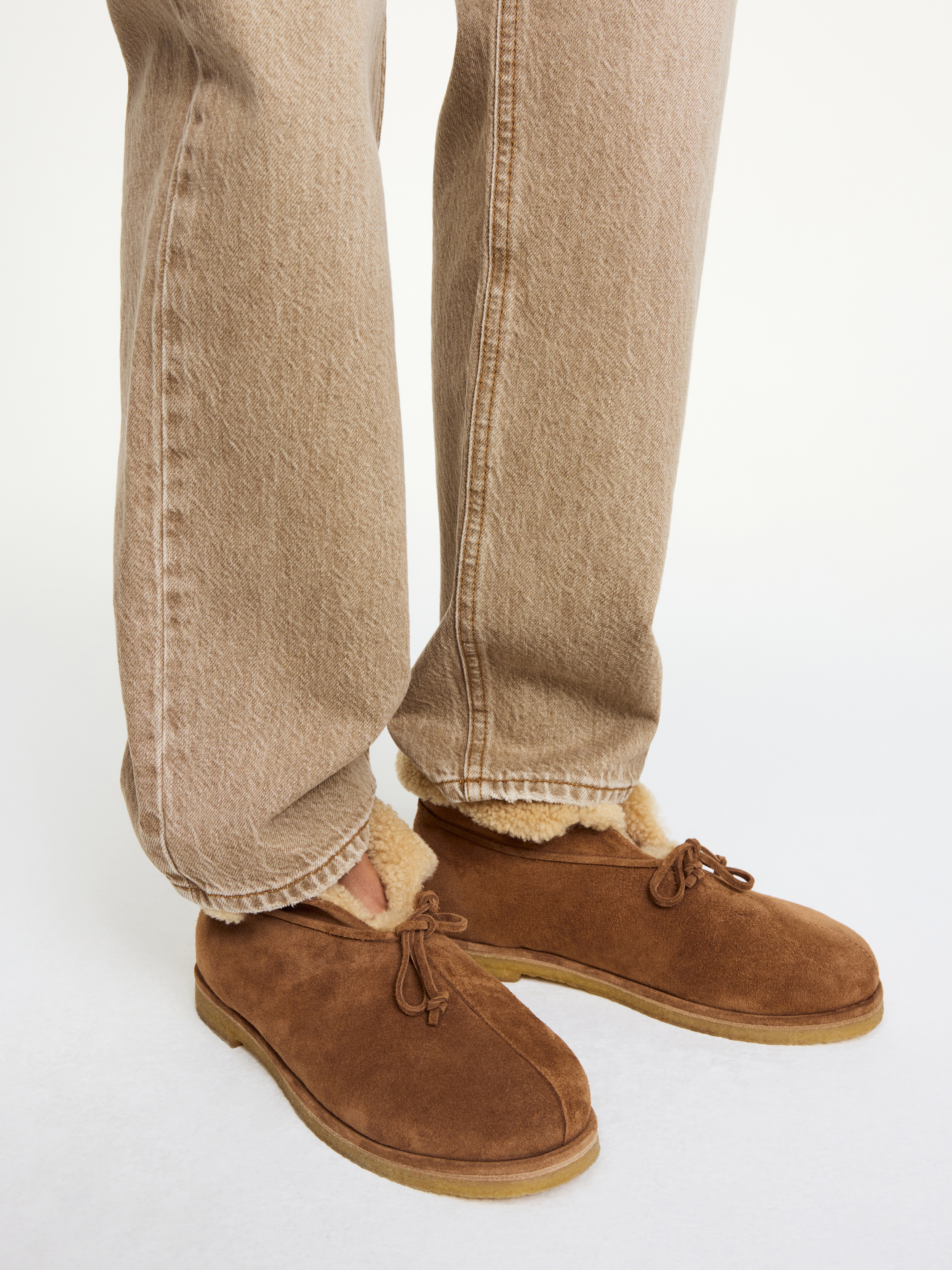 By Malene Birger Romma Shearling Boots In Brown