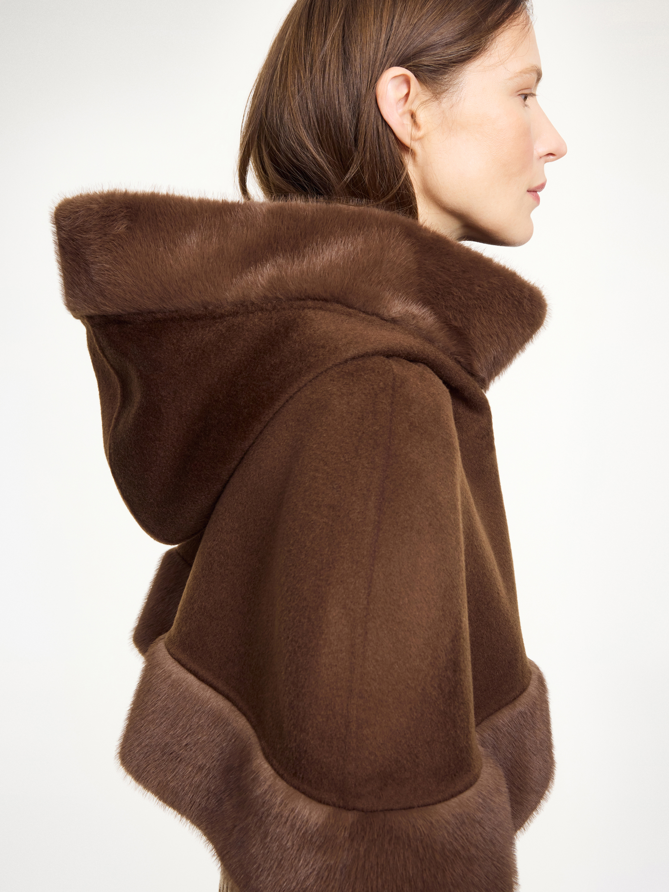By Malene Birger Marta Wool Cape In Brown