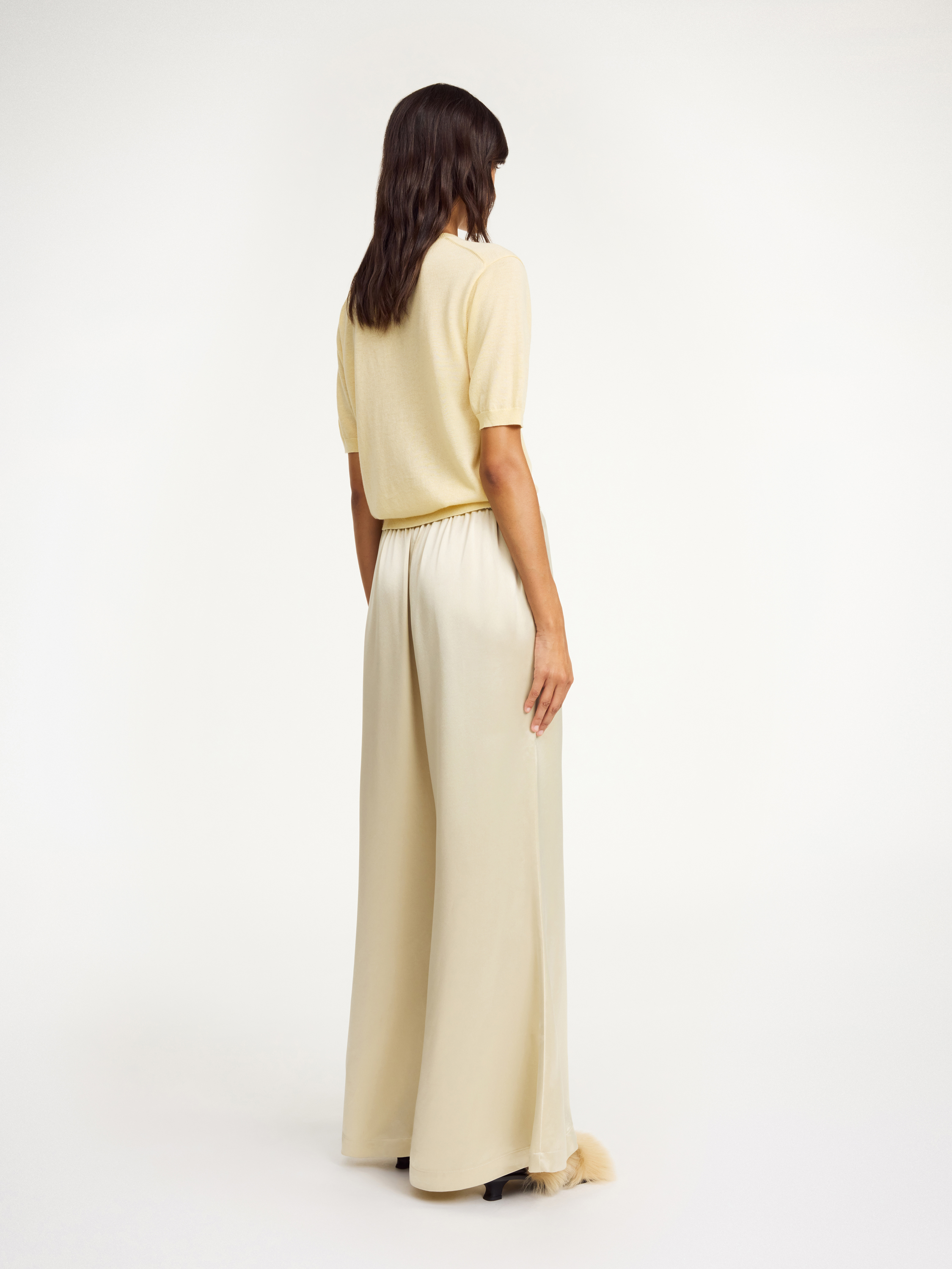 By Malene Birger Lucee Flared Trousers In Oyster Gray