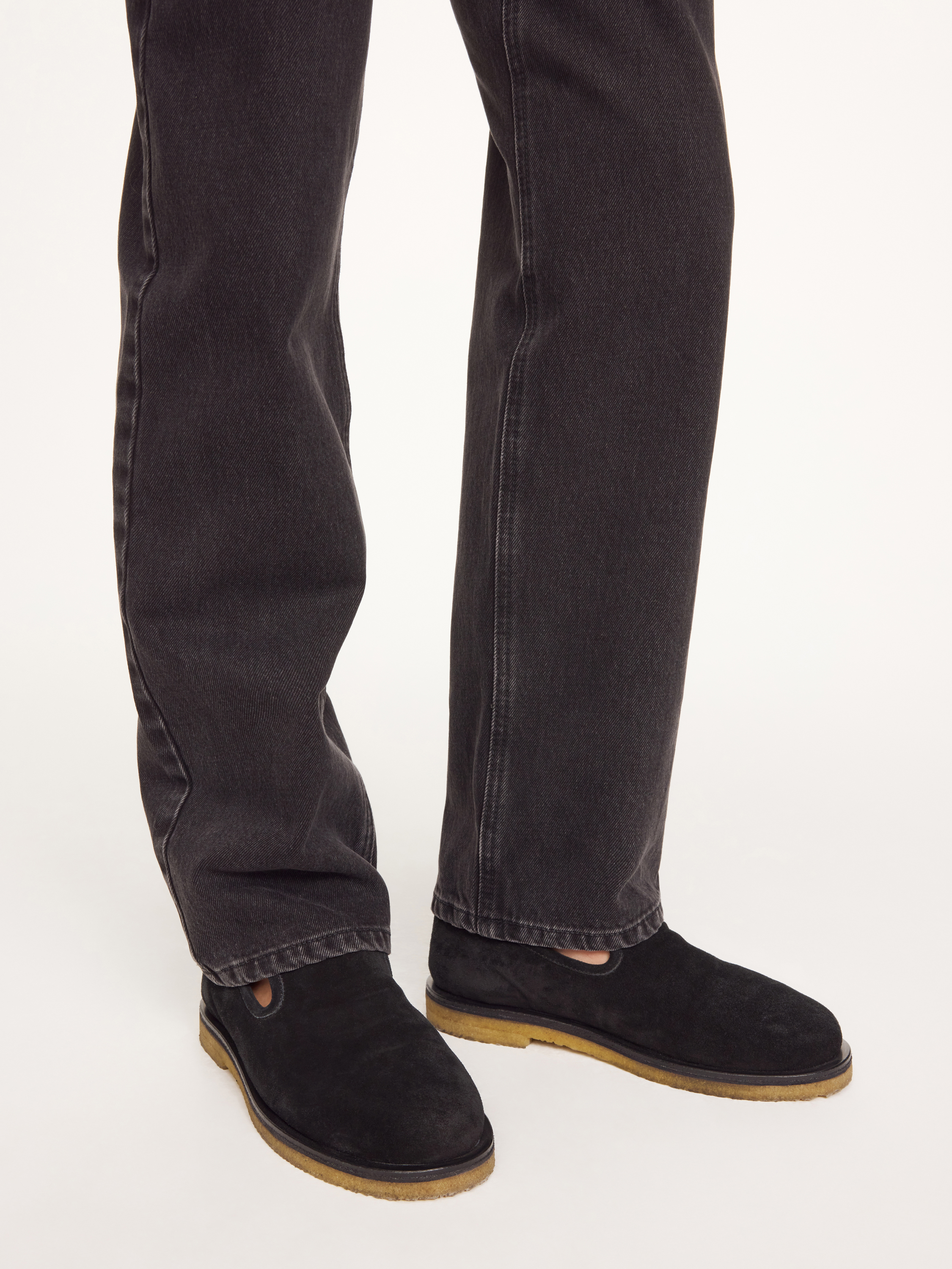 By Malene Birger Romine Suede Slippers In Black