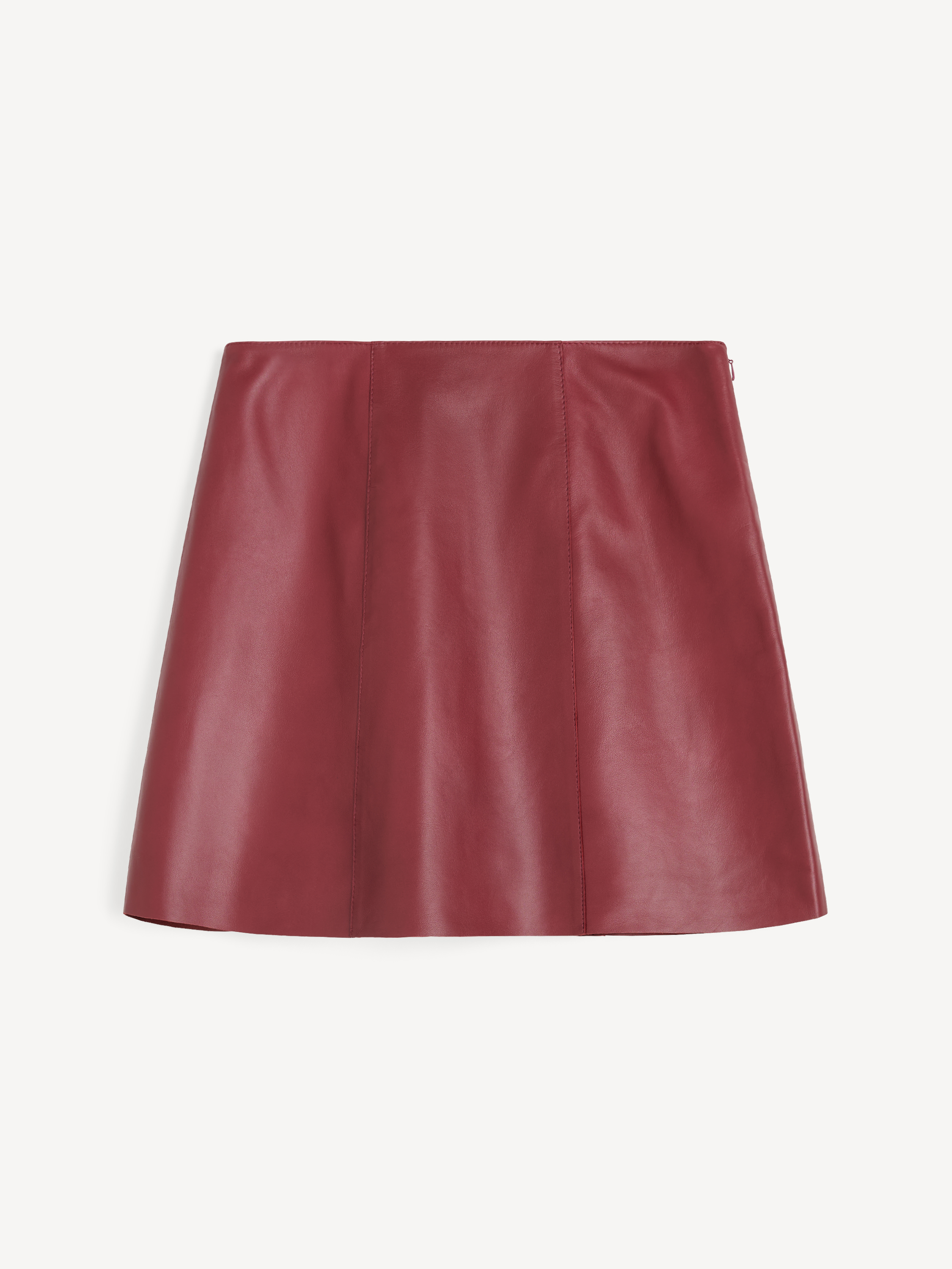 By Malene Birger Namia Leather Mini Skirt In Red