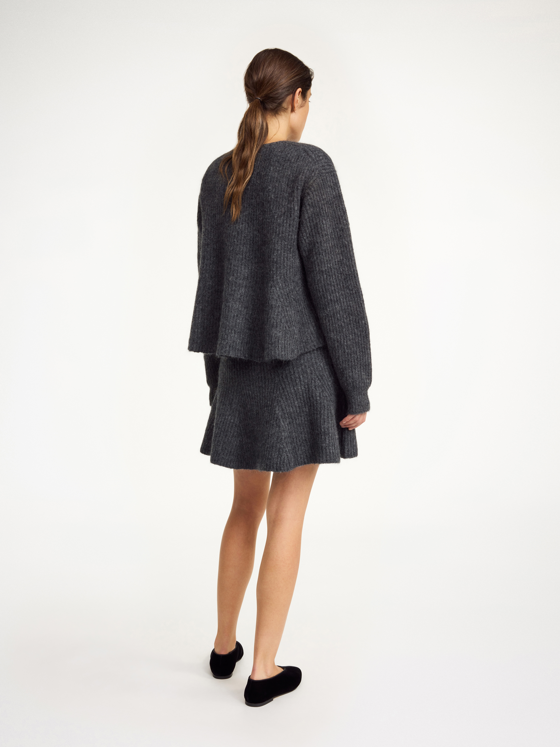 Shop By Malene Birger Cova Sweater In Grey Melange