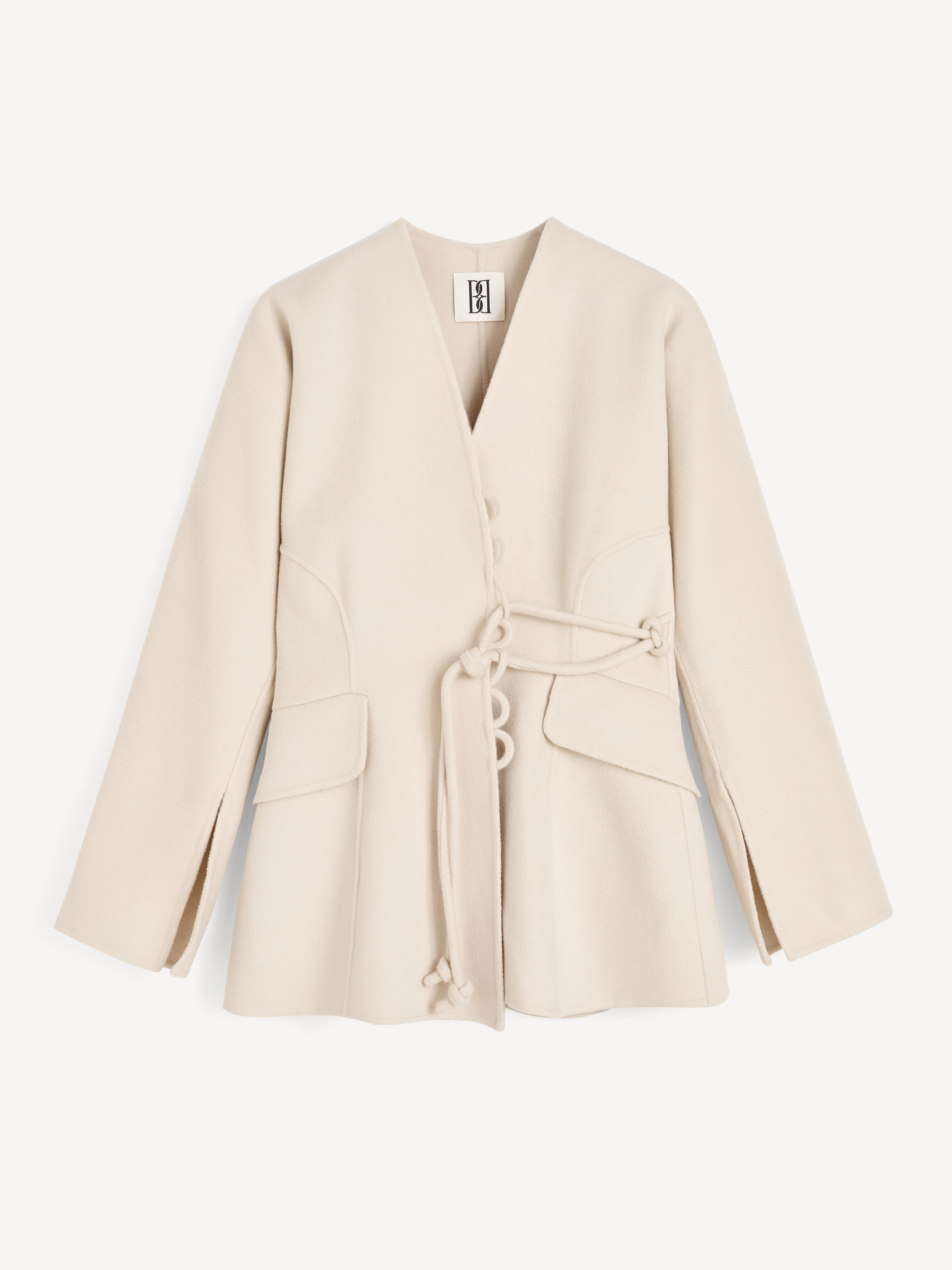 By Malene Birger Lalou Wool Blazer Jacket In Neutral