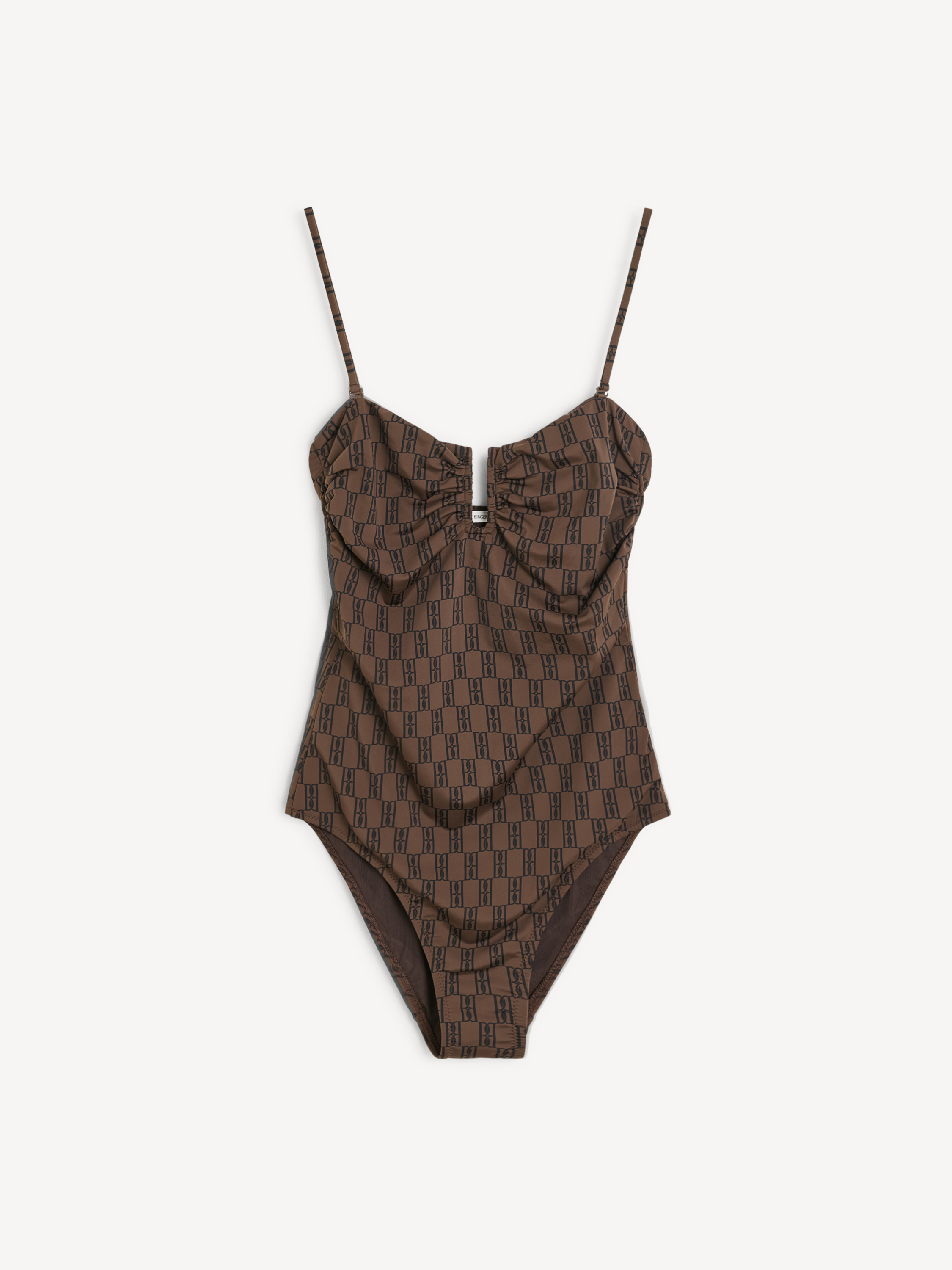 By Malene Birger Cocesa Swimsuit In Dark Mahogany