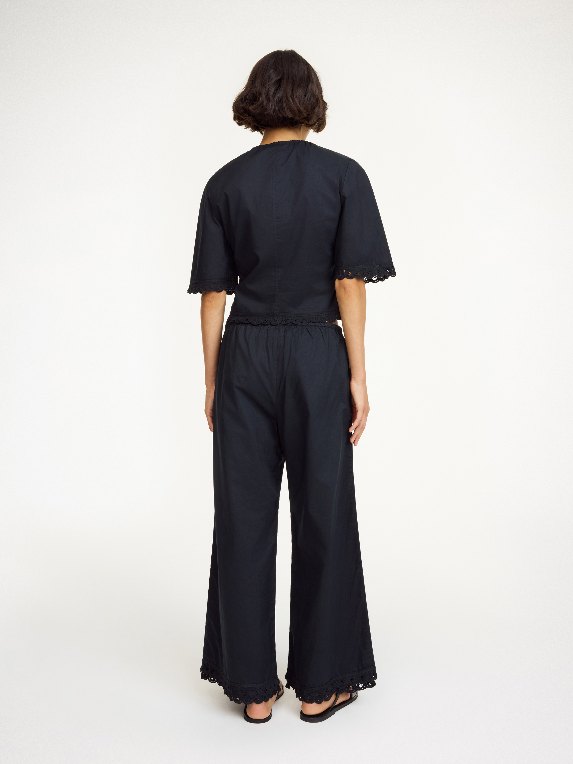 By Malene Birger Luisa Organic Cotton Trousers In Black