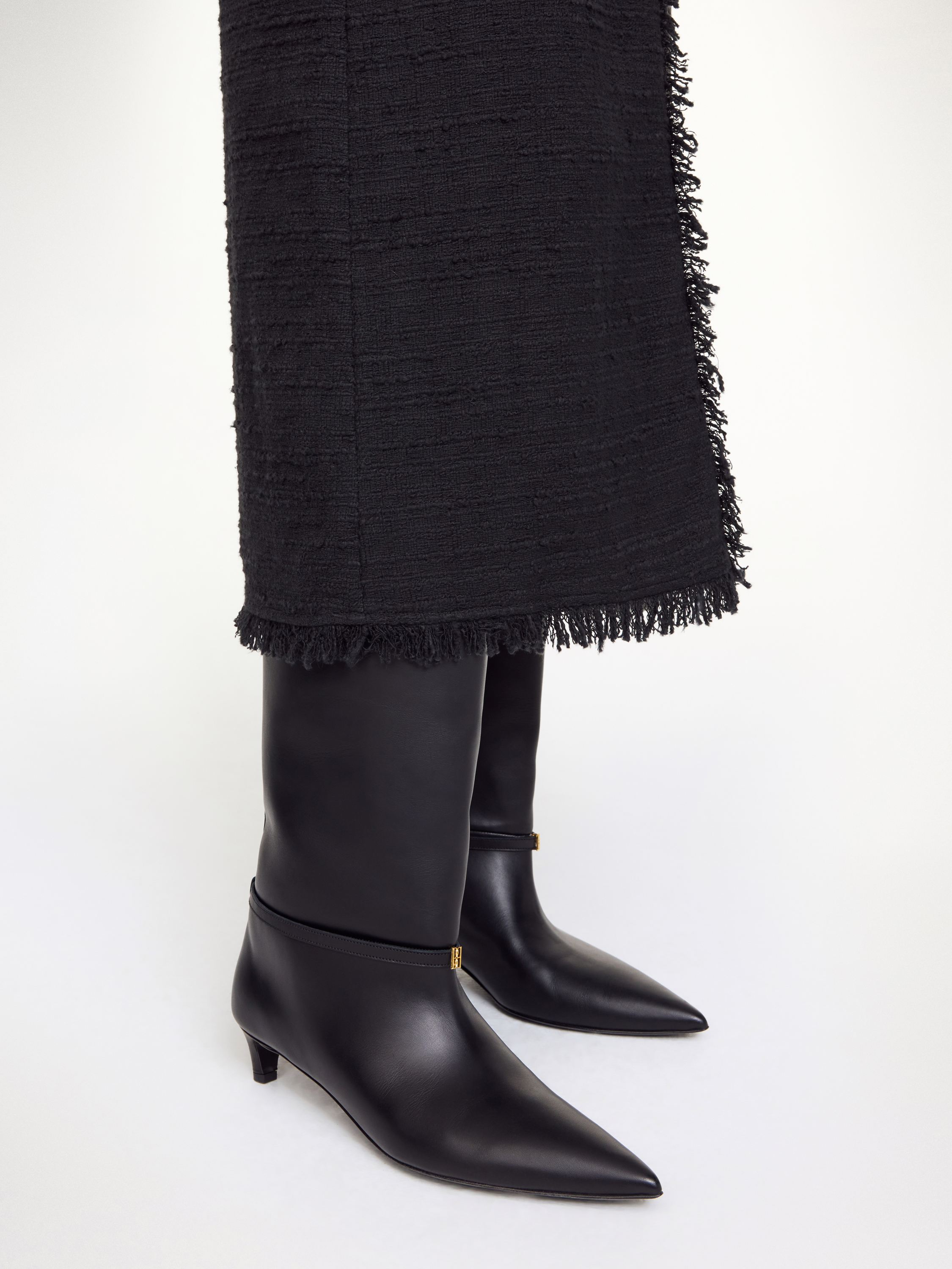 By Malene Birger Ceras Knee-high Leather Boots In Black