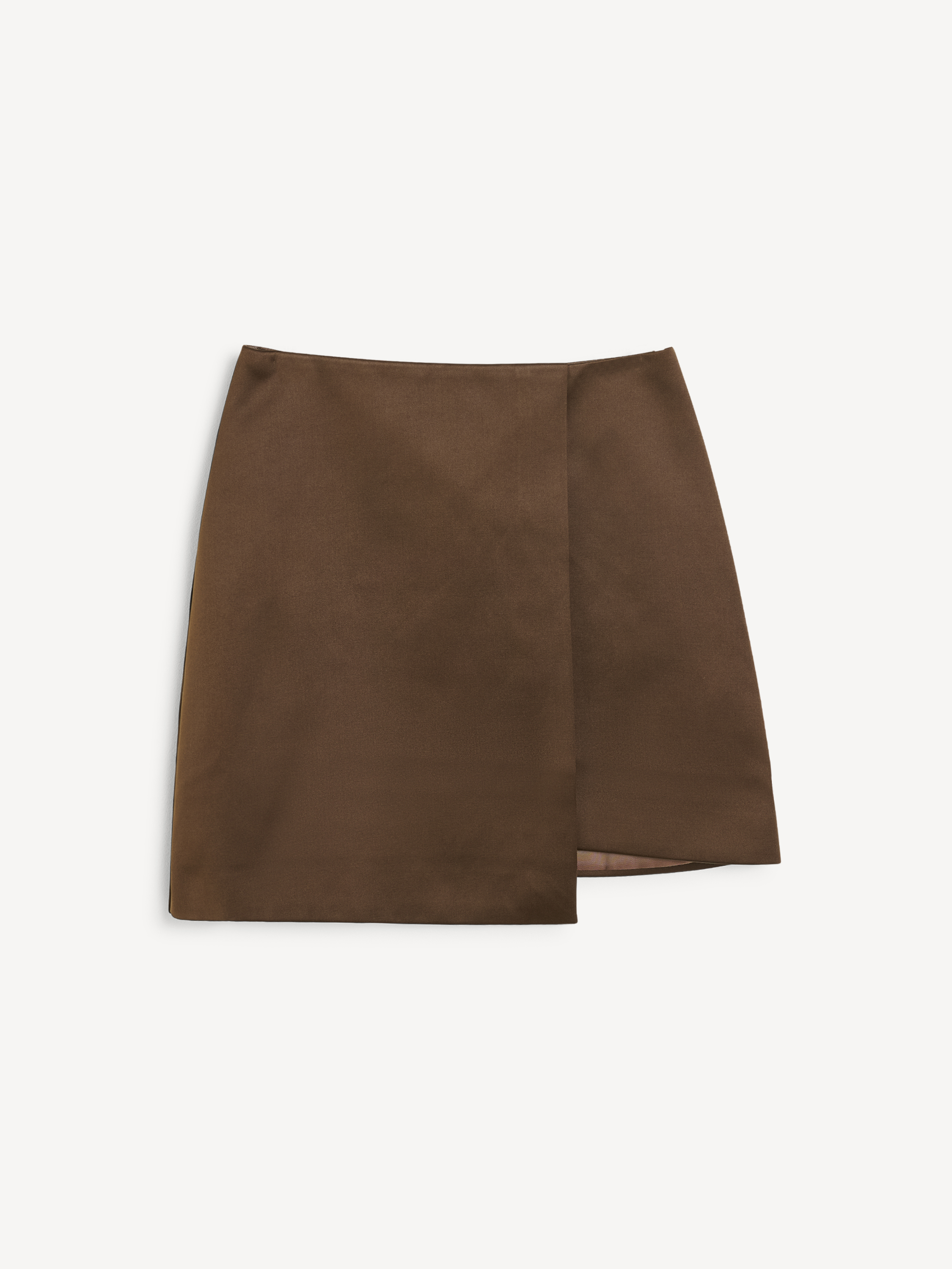 By Malene Birger Raye Mini Skirt In Dark Mahogany