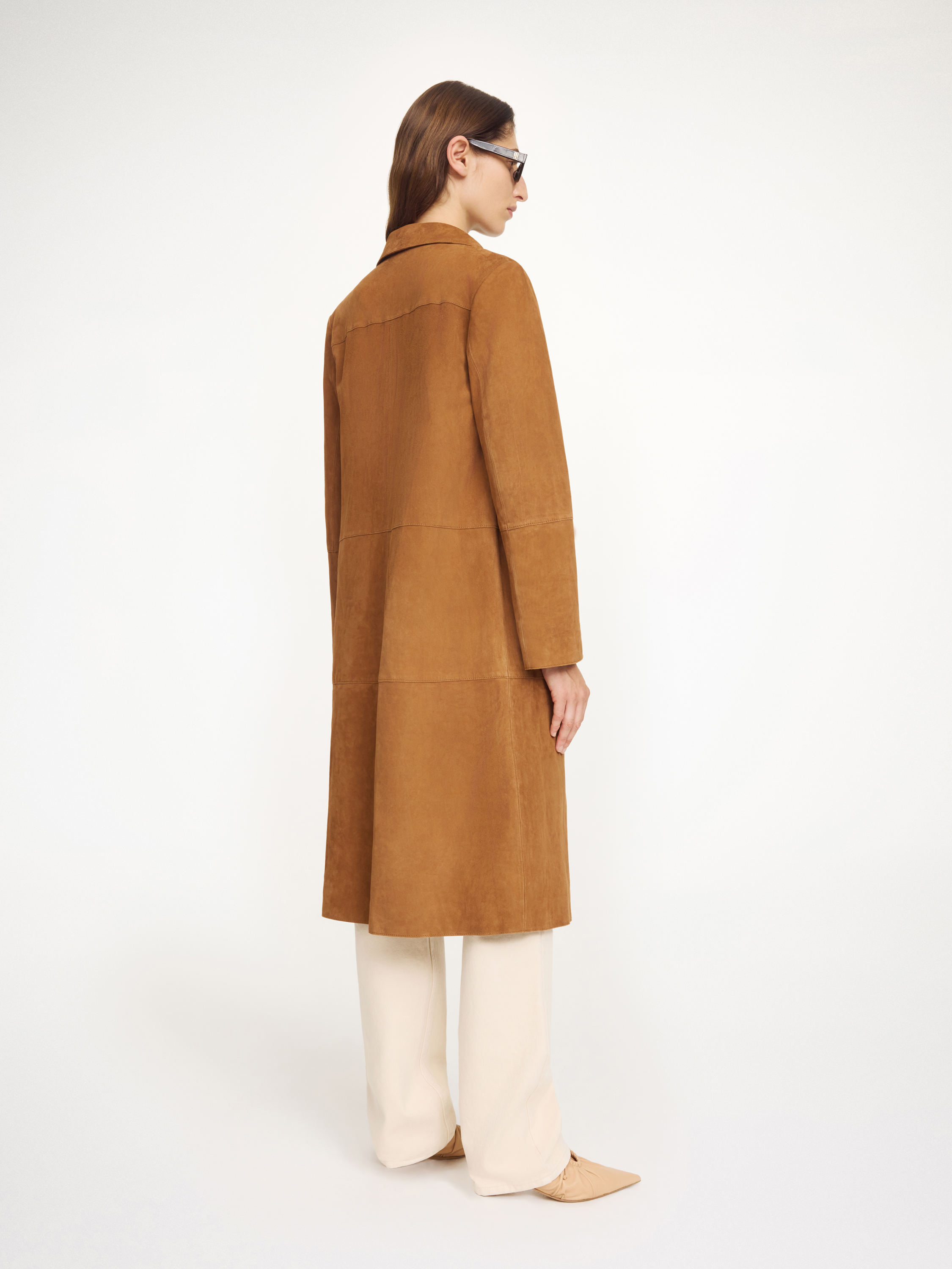 Jannie Suede Maxi Jacket